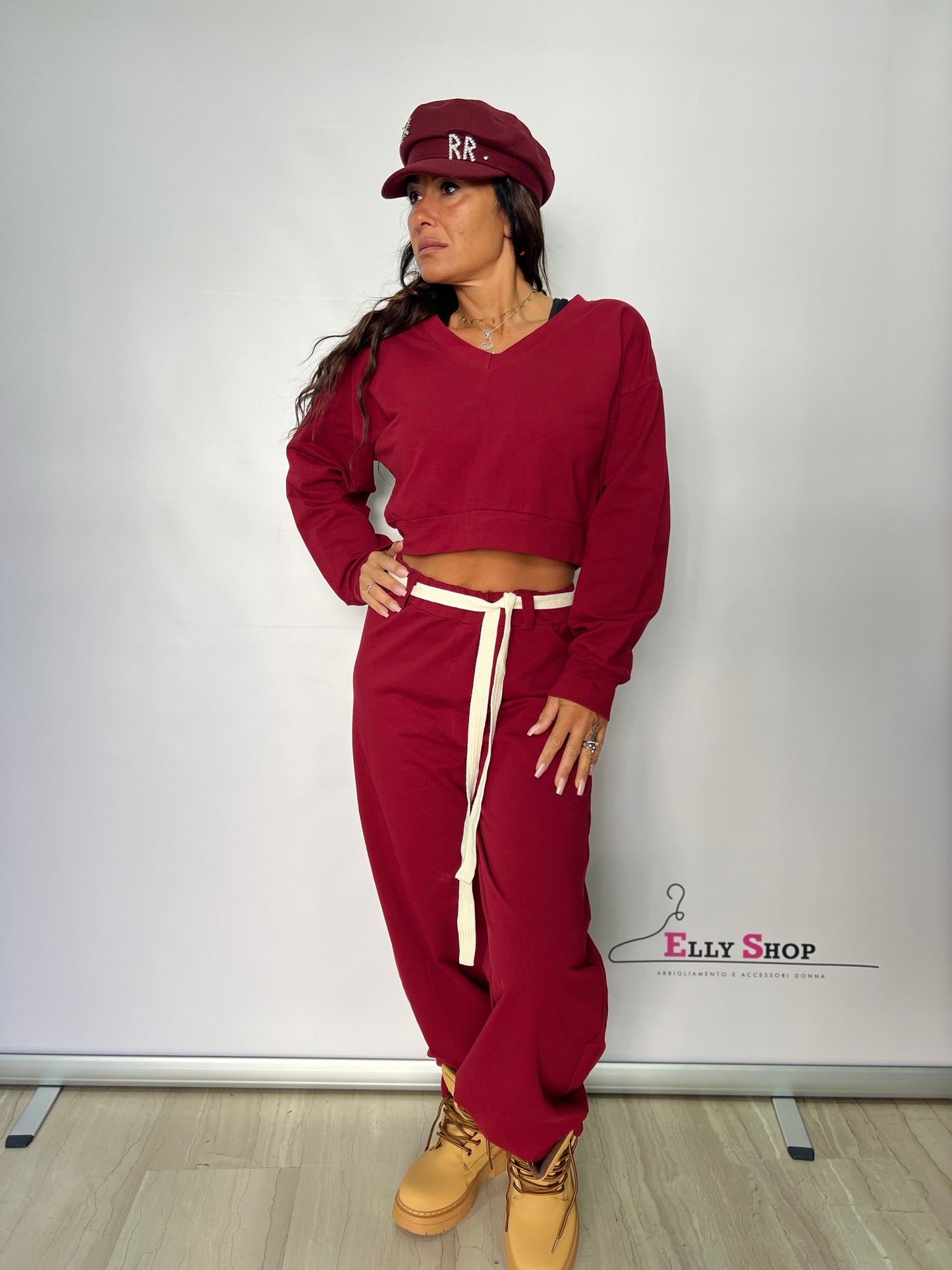 Completo tuta donna con cintura