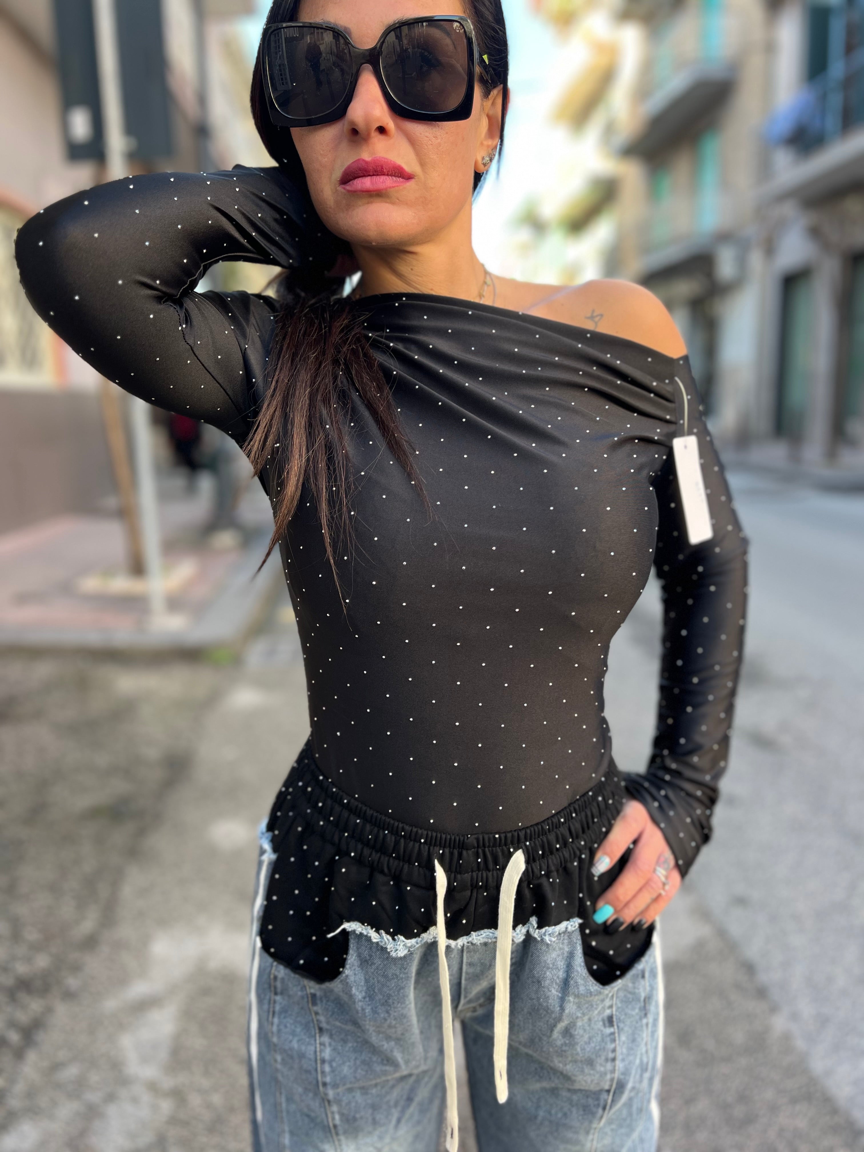 Maglia kim brillantini