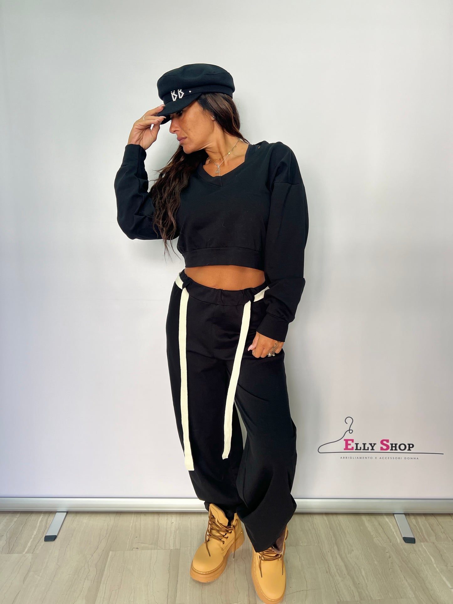Completo tuta donna con cintura