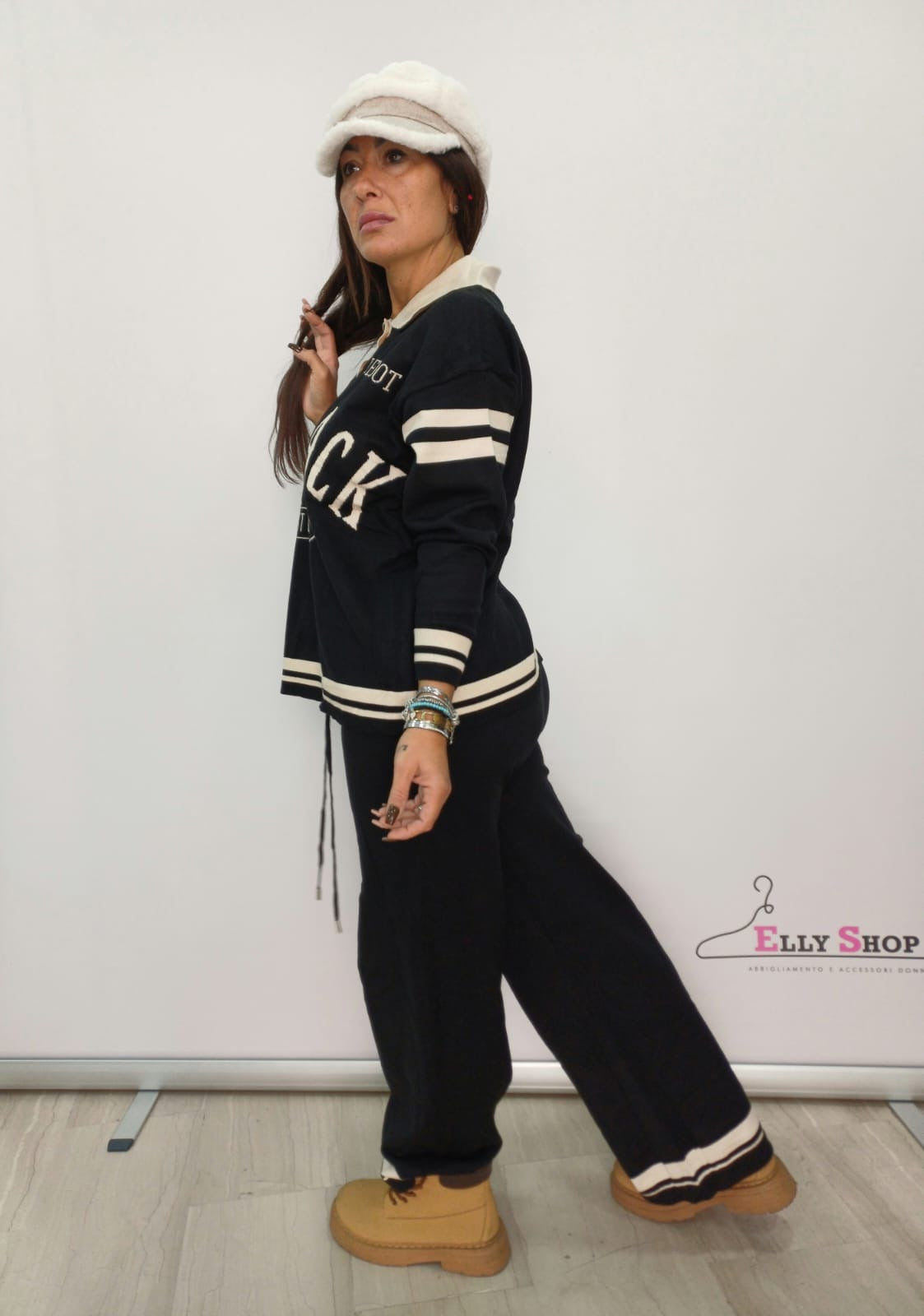 Completo donna casual con scritte