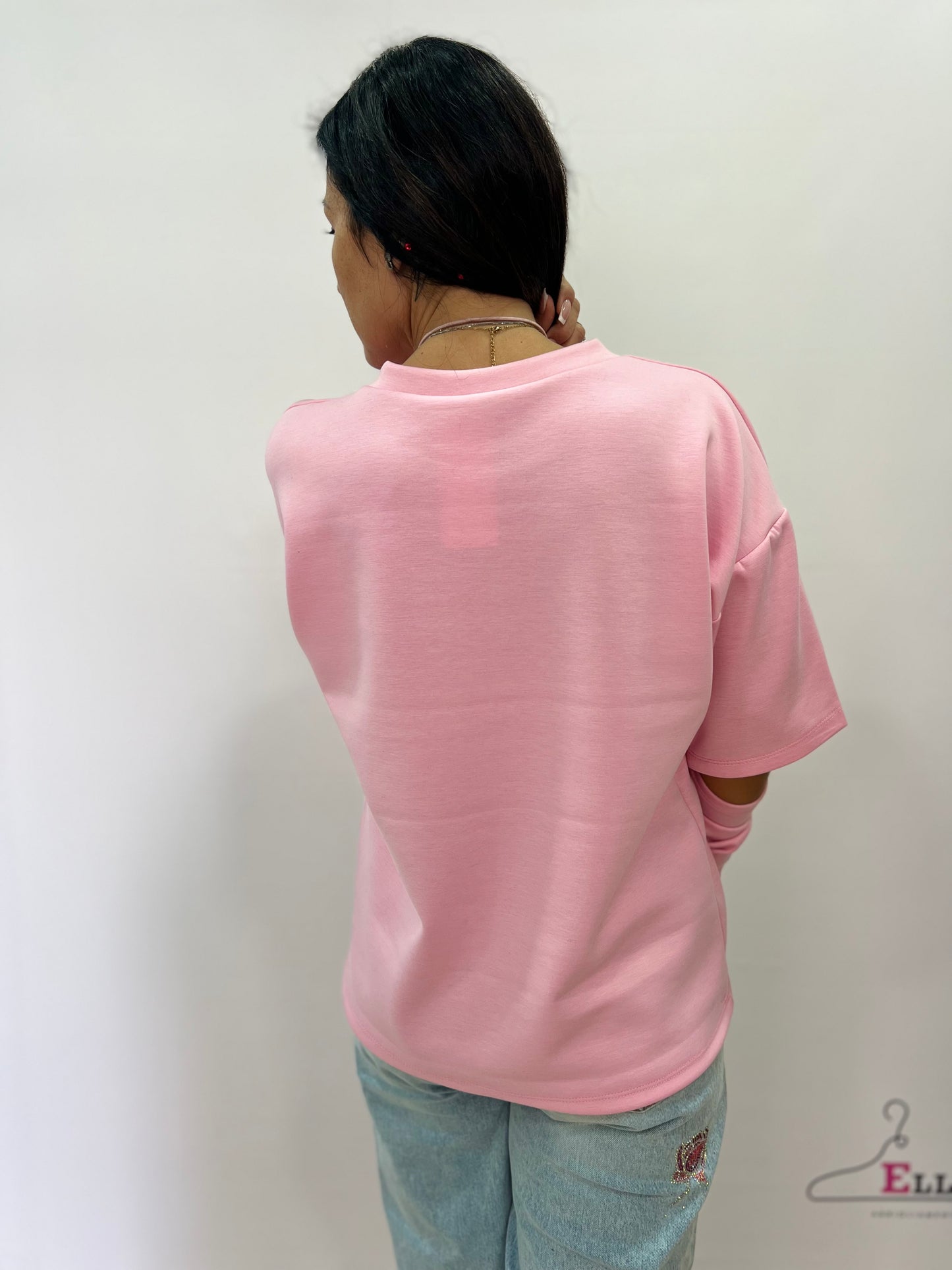 Felpa over rosa donna – casual e moderna