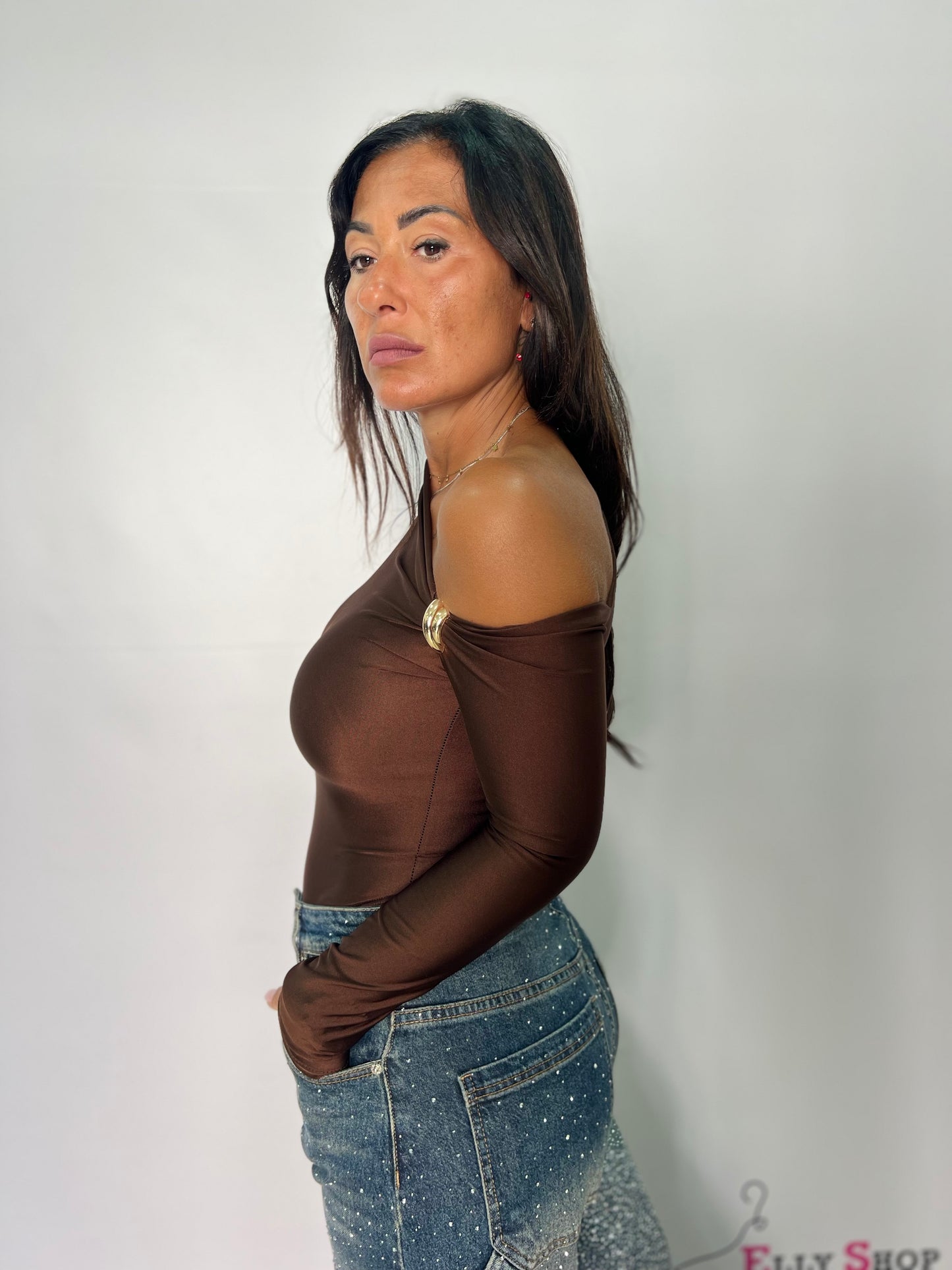 Body kim con accessorio in oro