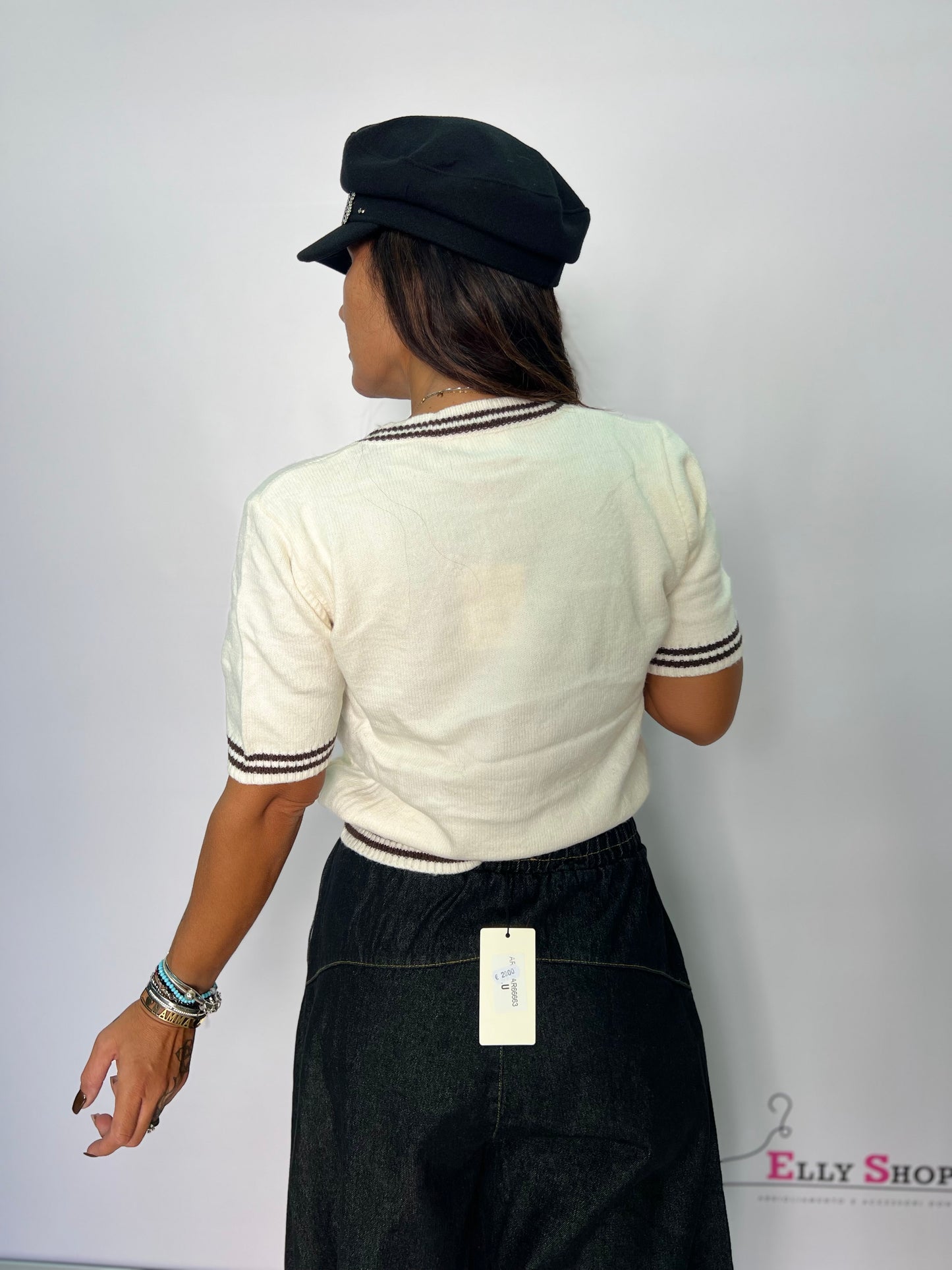 Maglia in lanetta scritta california