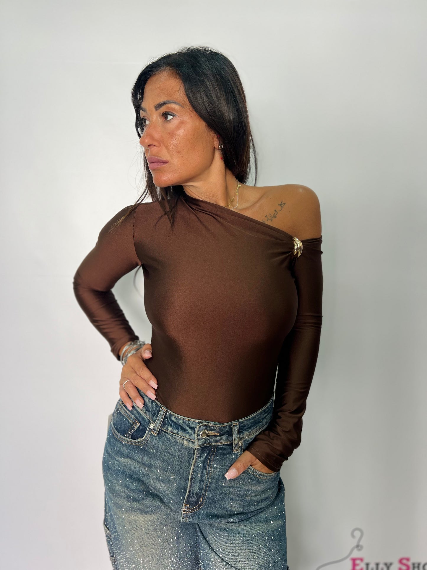 Body kim con accessorio in oro