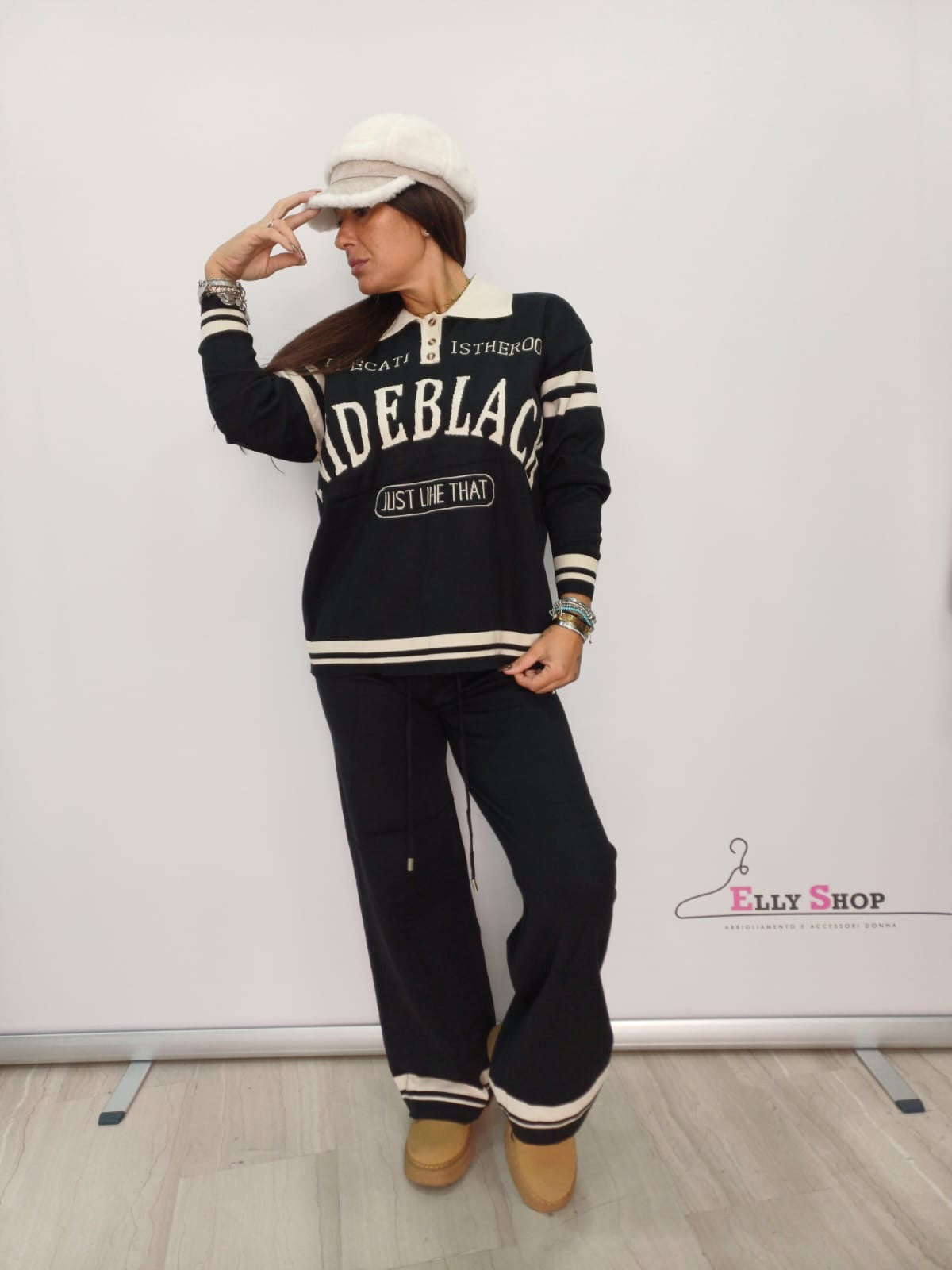 Completo donna casual con scritte