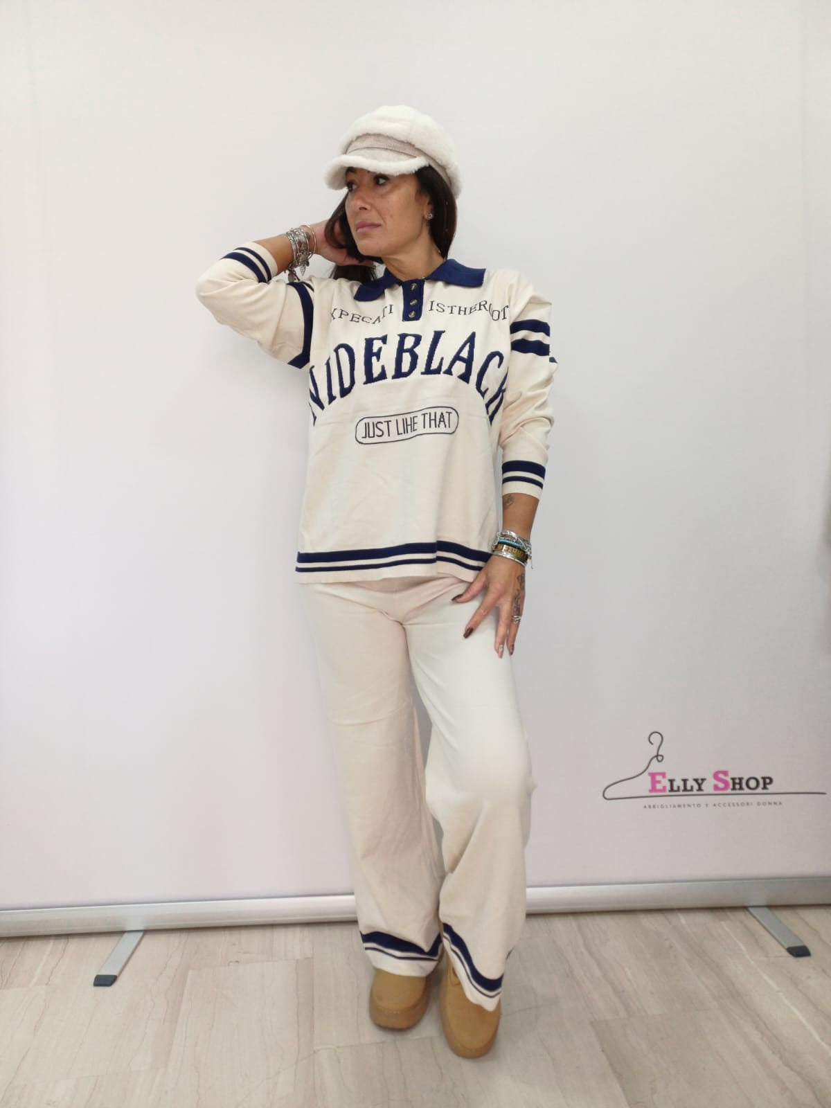 Completo donna casual con scritte