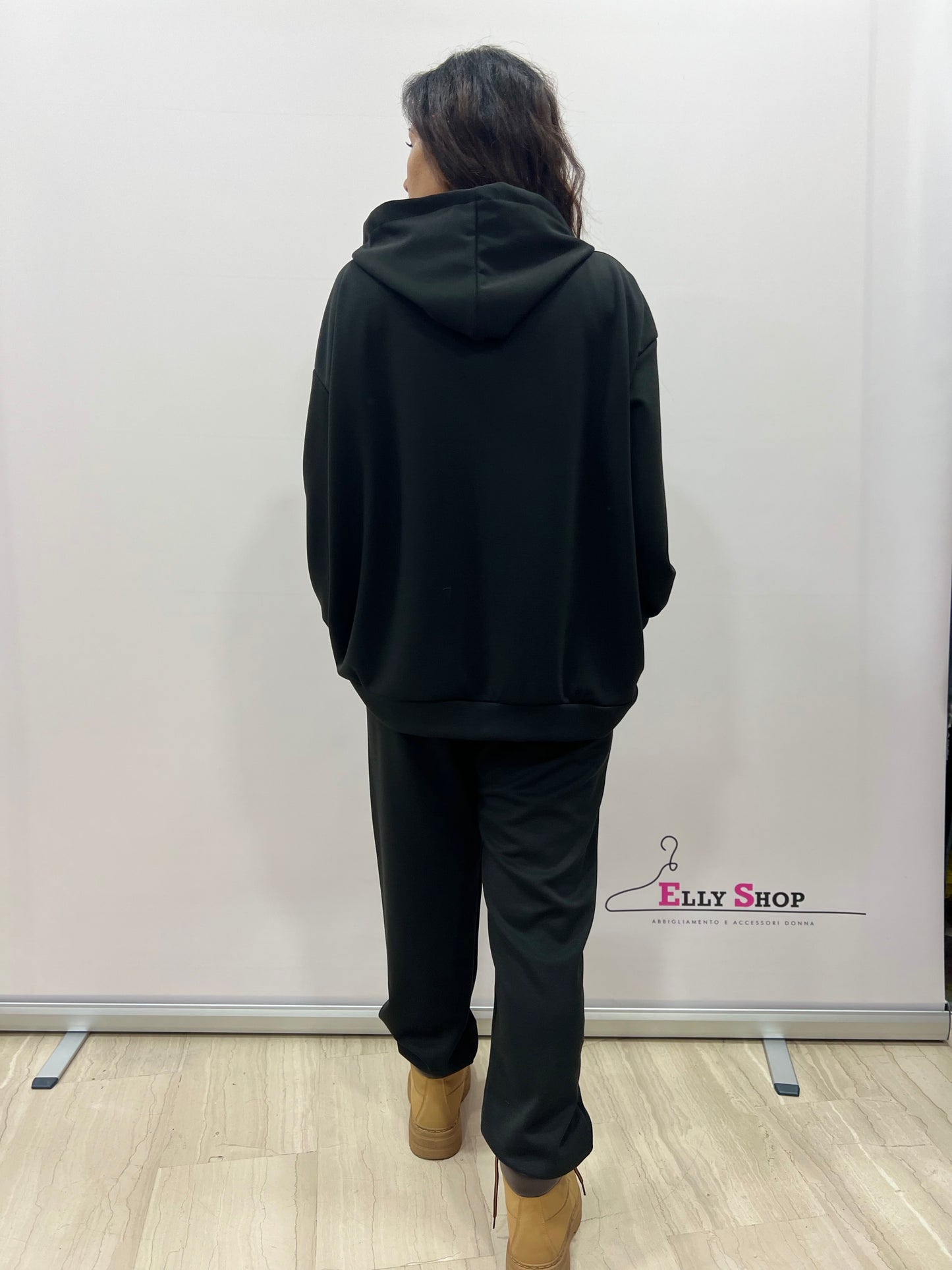 Completo curvy con cappuccio leo e brillantini