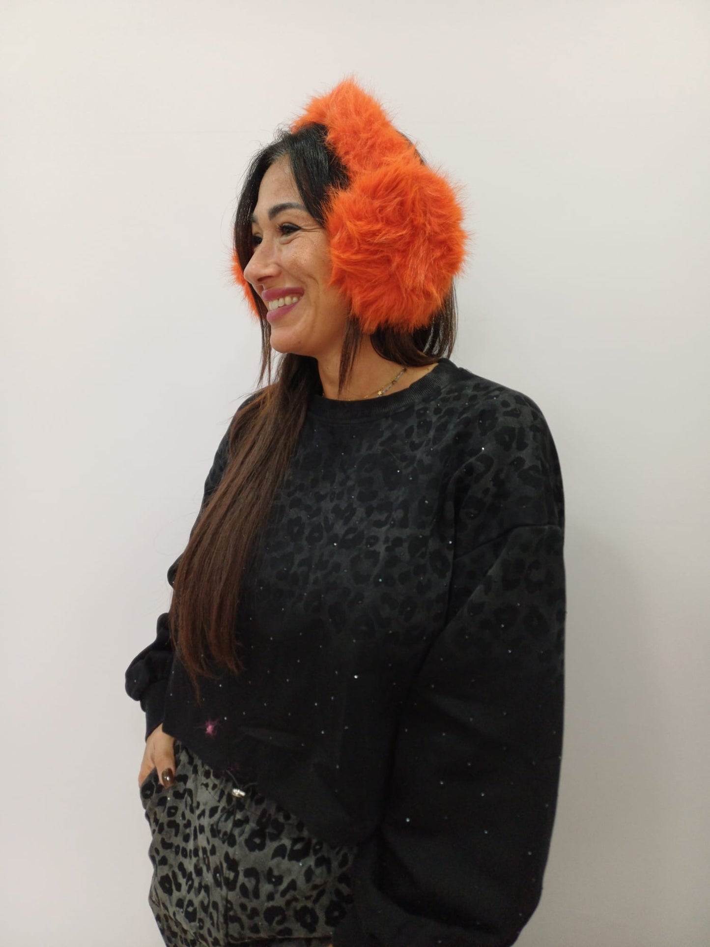 Cuffie para orecchie donna in pelliccia