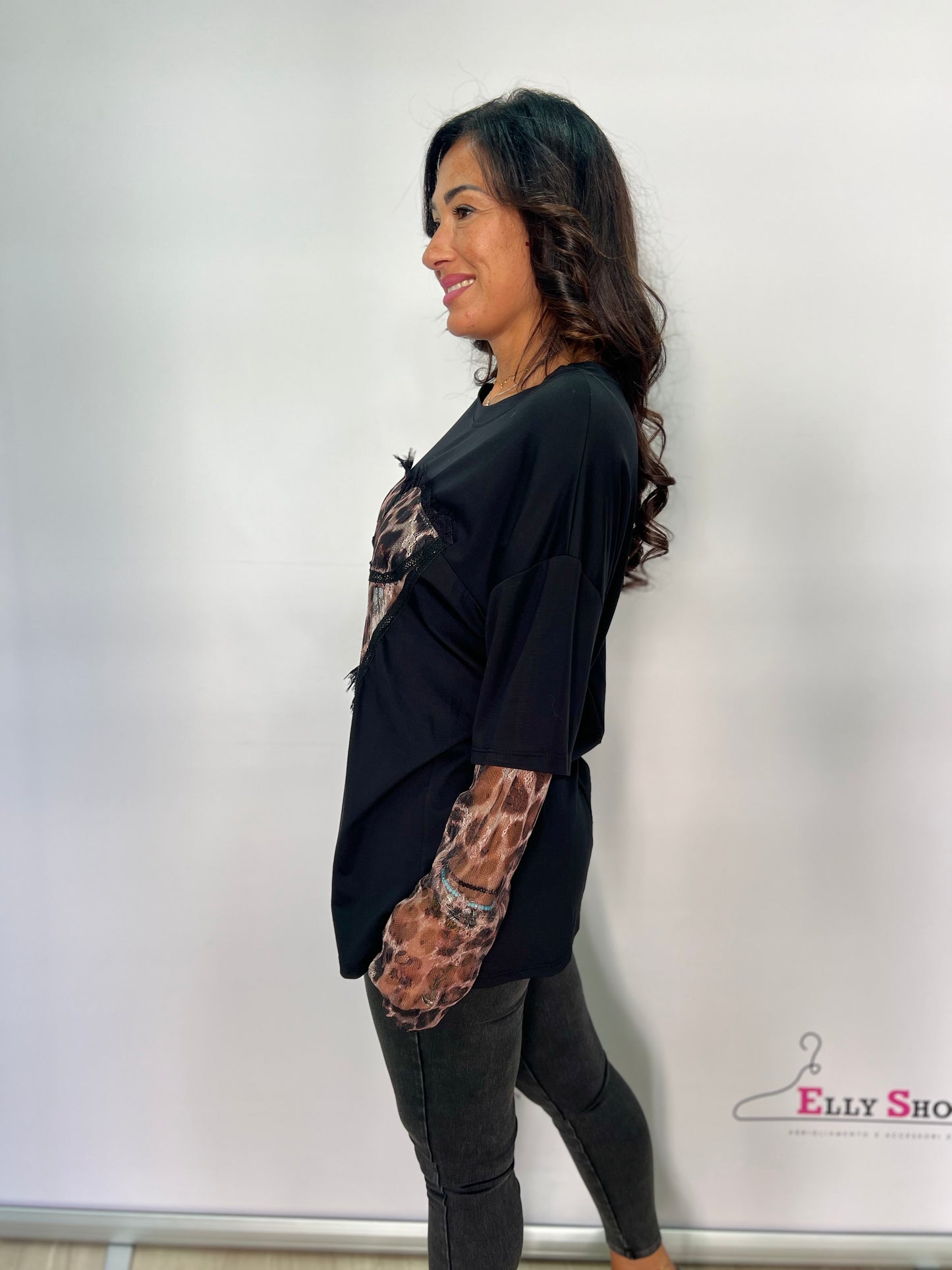 Maglia donna velata leo