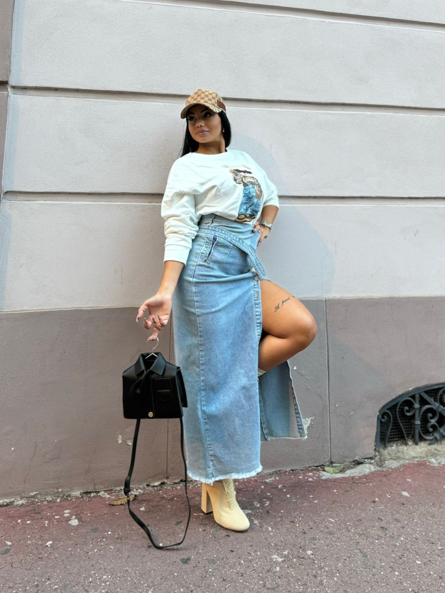 Gonna lunga jeans enea