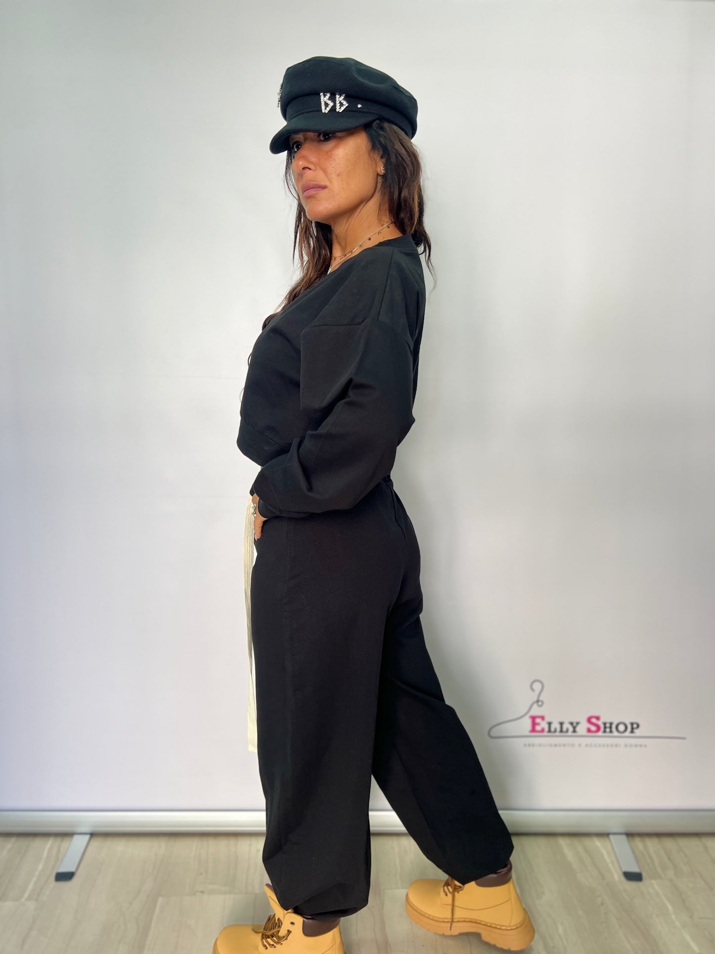 Completo tuta donna con cintura
