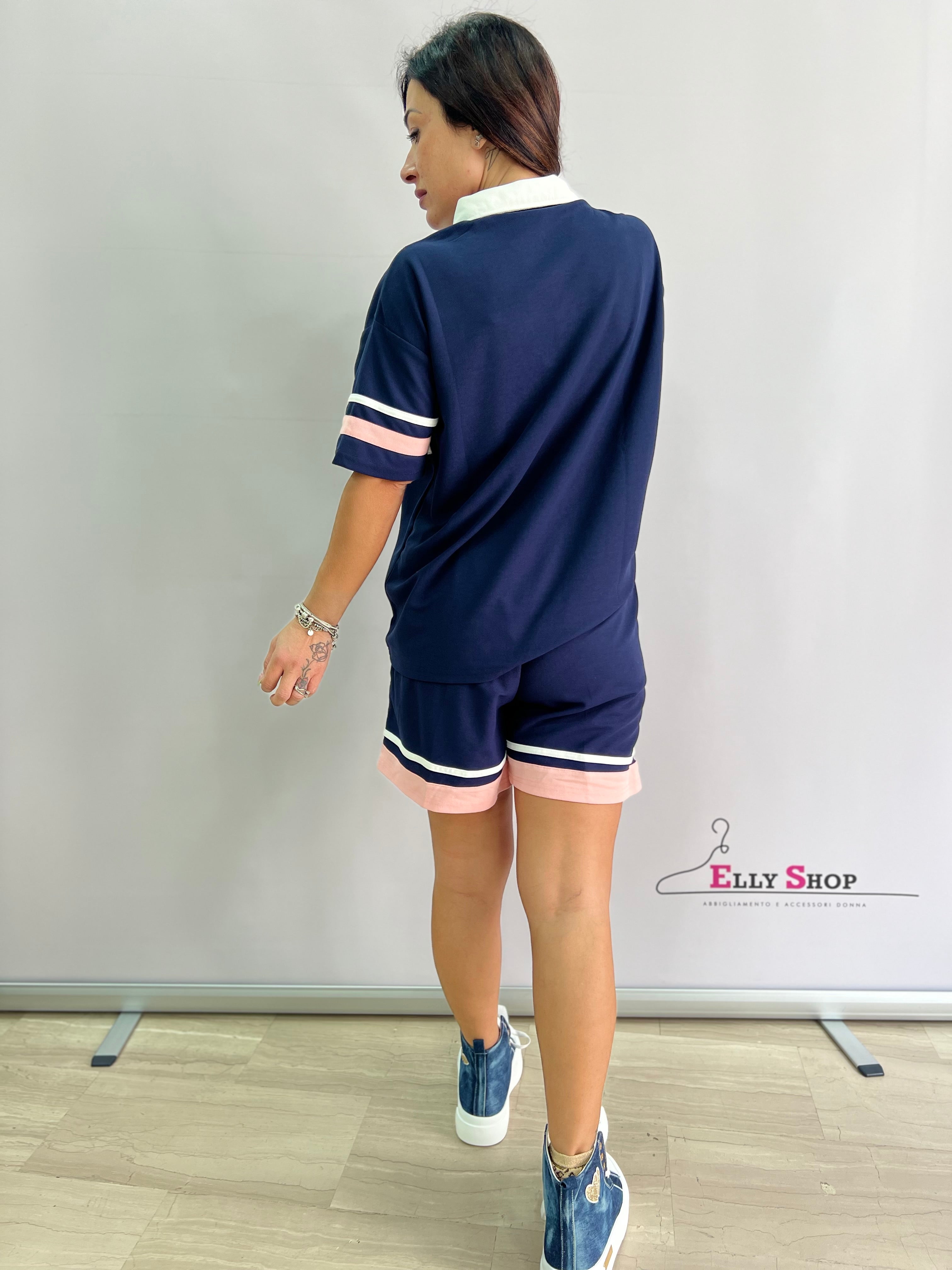 Completo sportivo donna due pezzi con orsetto – taglia unica comoda fino a XL