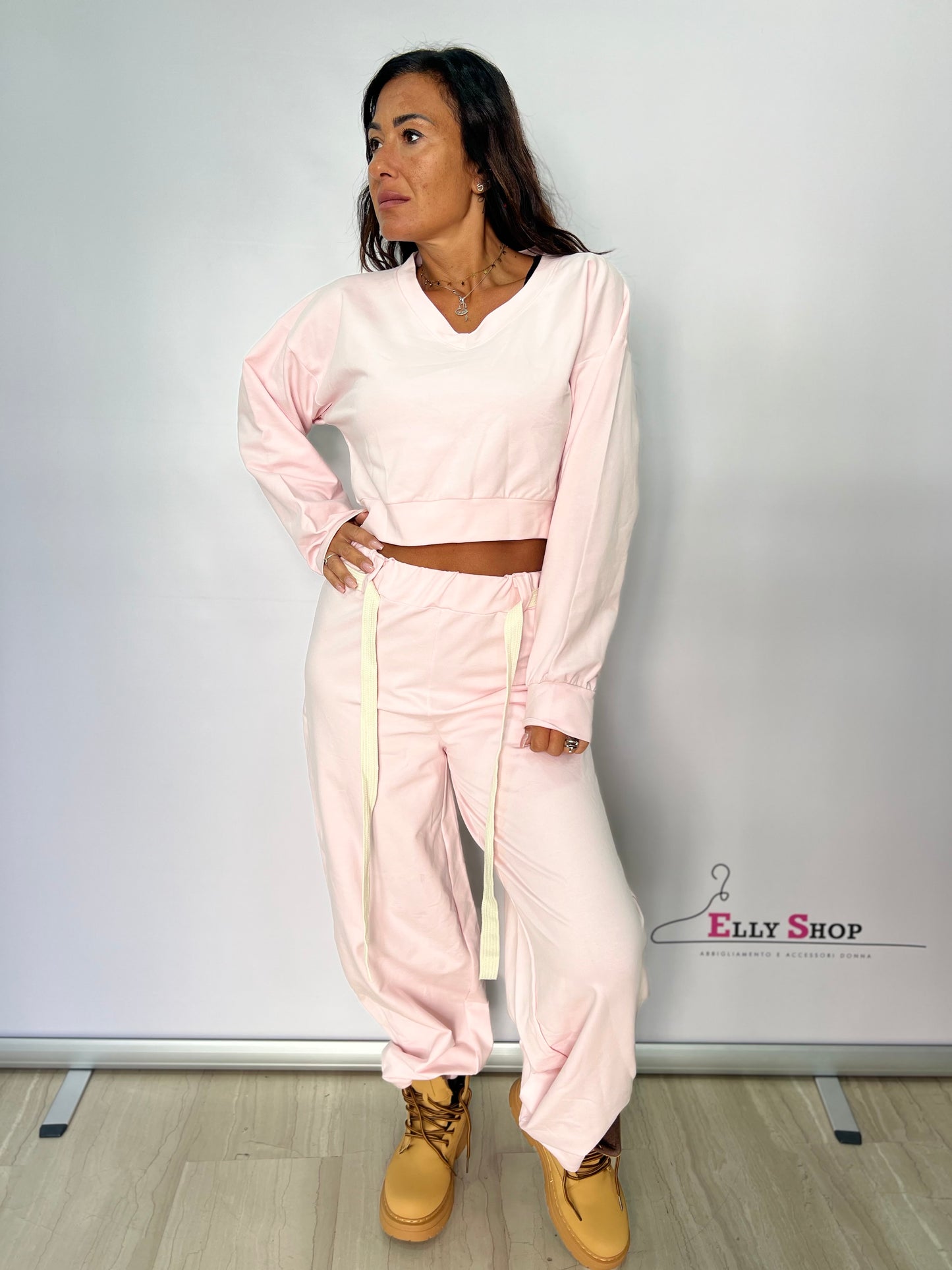 Completo tuta donna con cintura