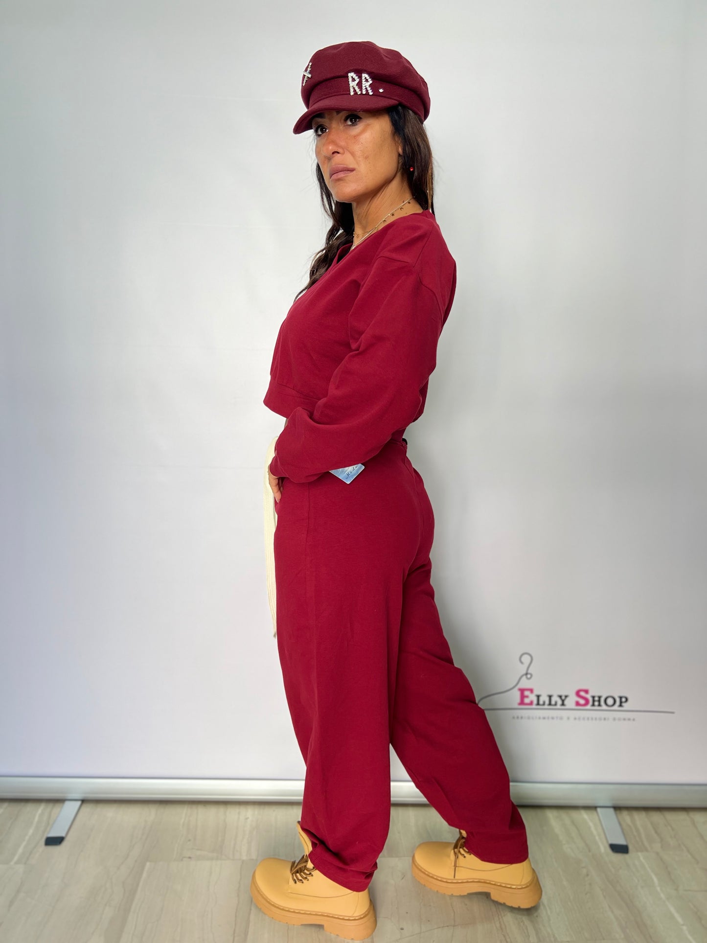 Completo tuta donna con cintura