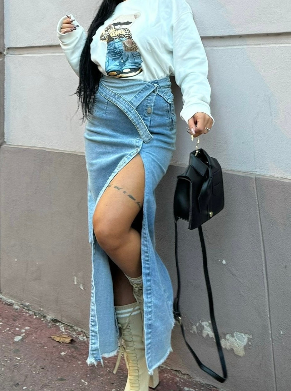 Gonna lunga jeans enea