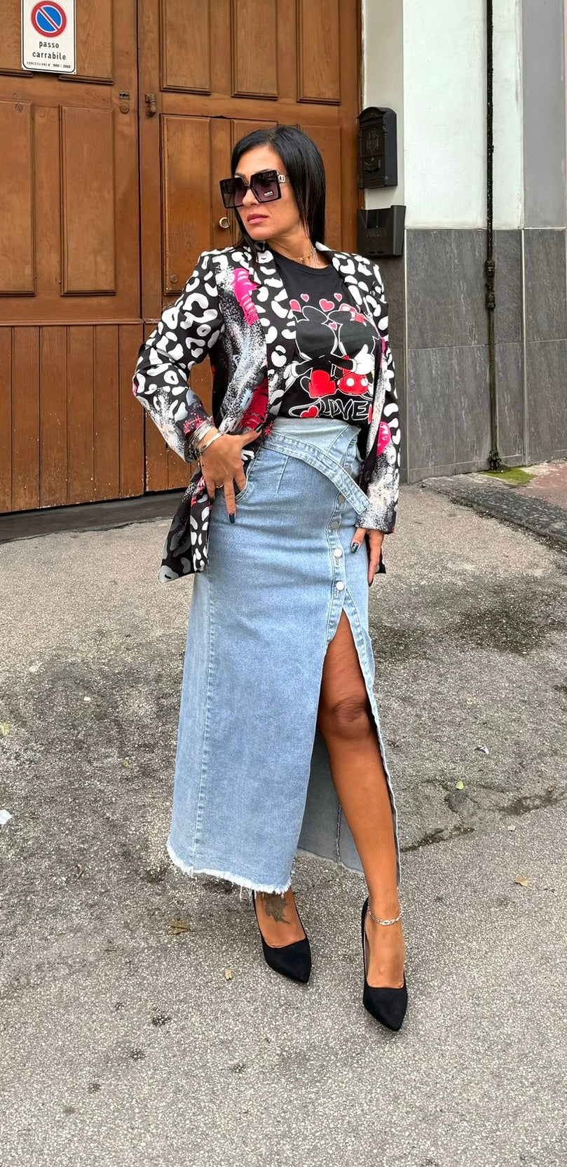Gonna lunga jeans enea
