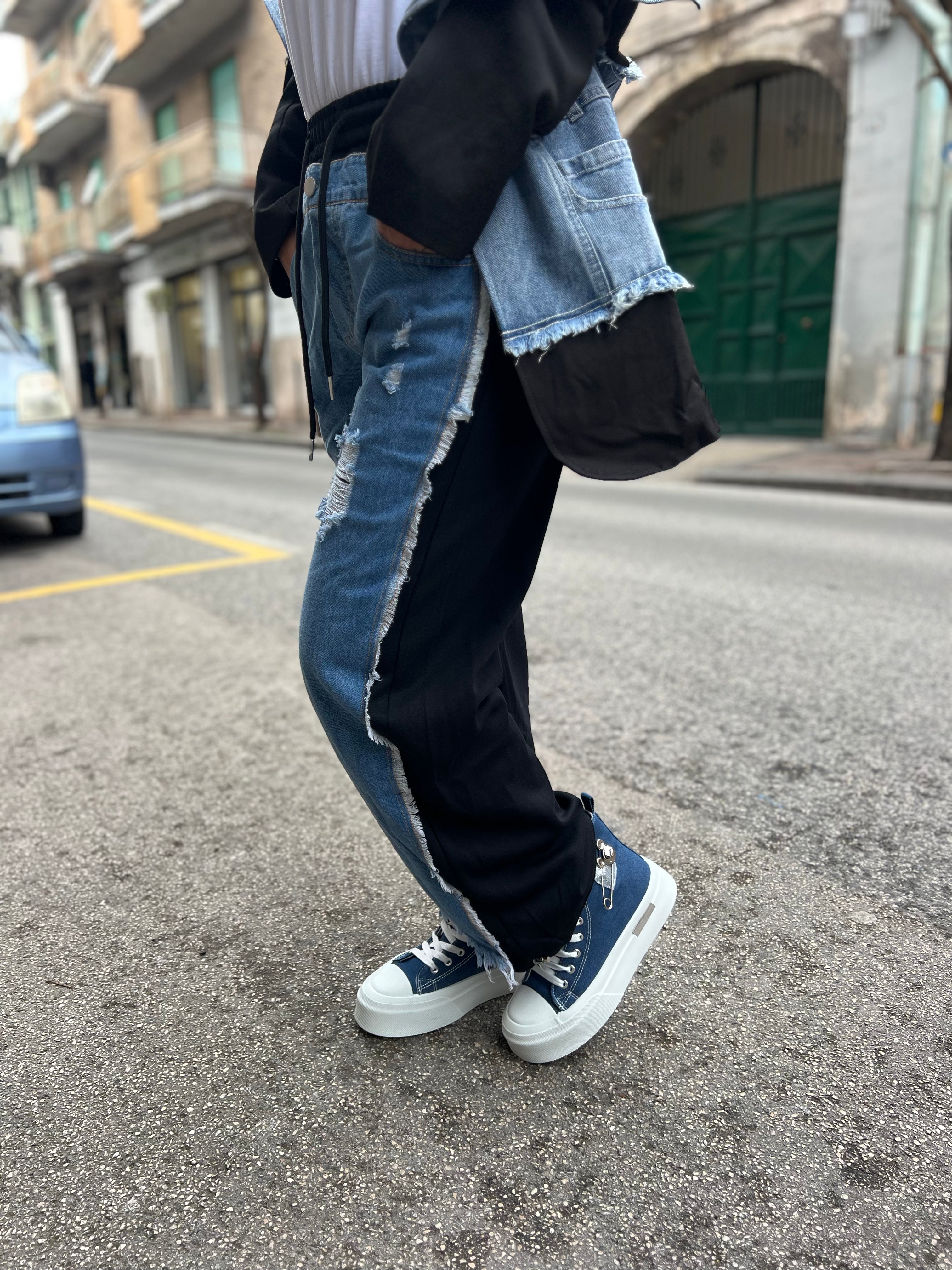 Pantalone tuta jeans