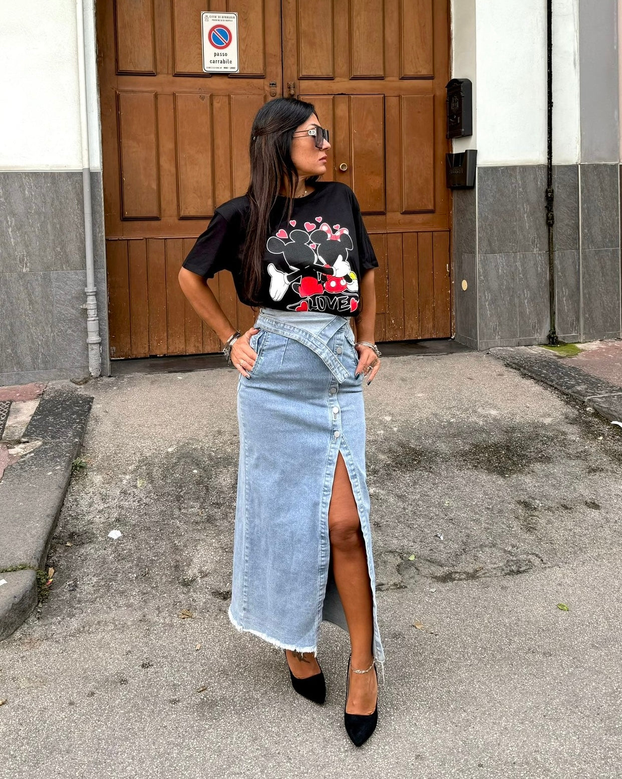 Gonna lunga jeans enea
