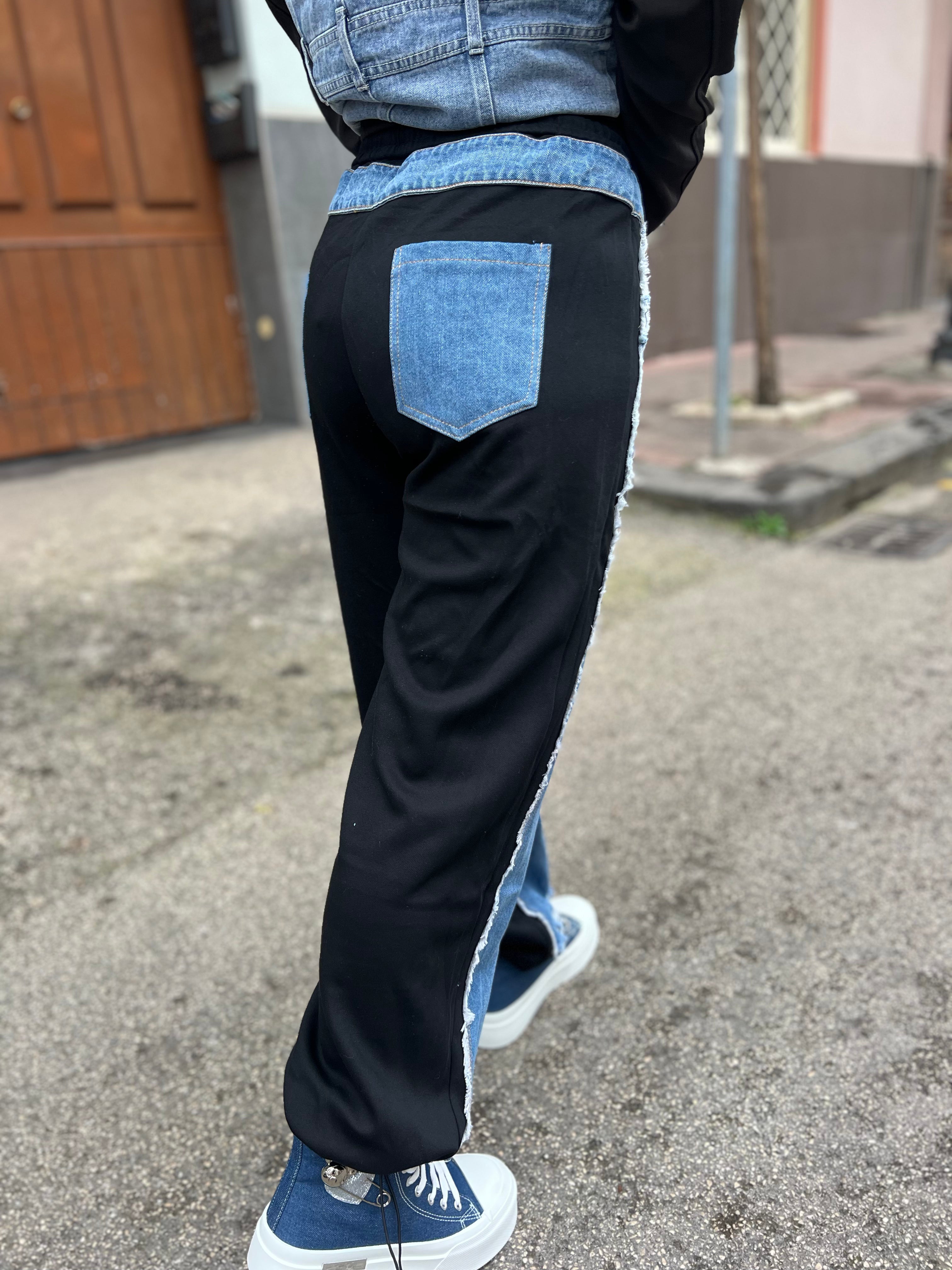 Pantalone tuta jeans