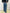 Jeans wide leg con banda laterale