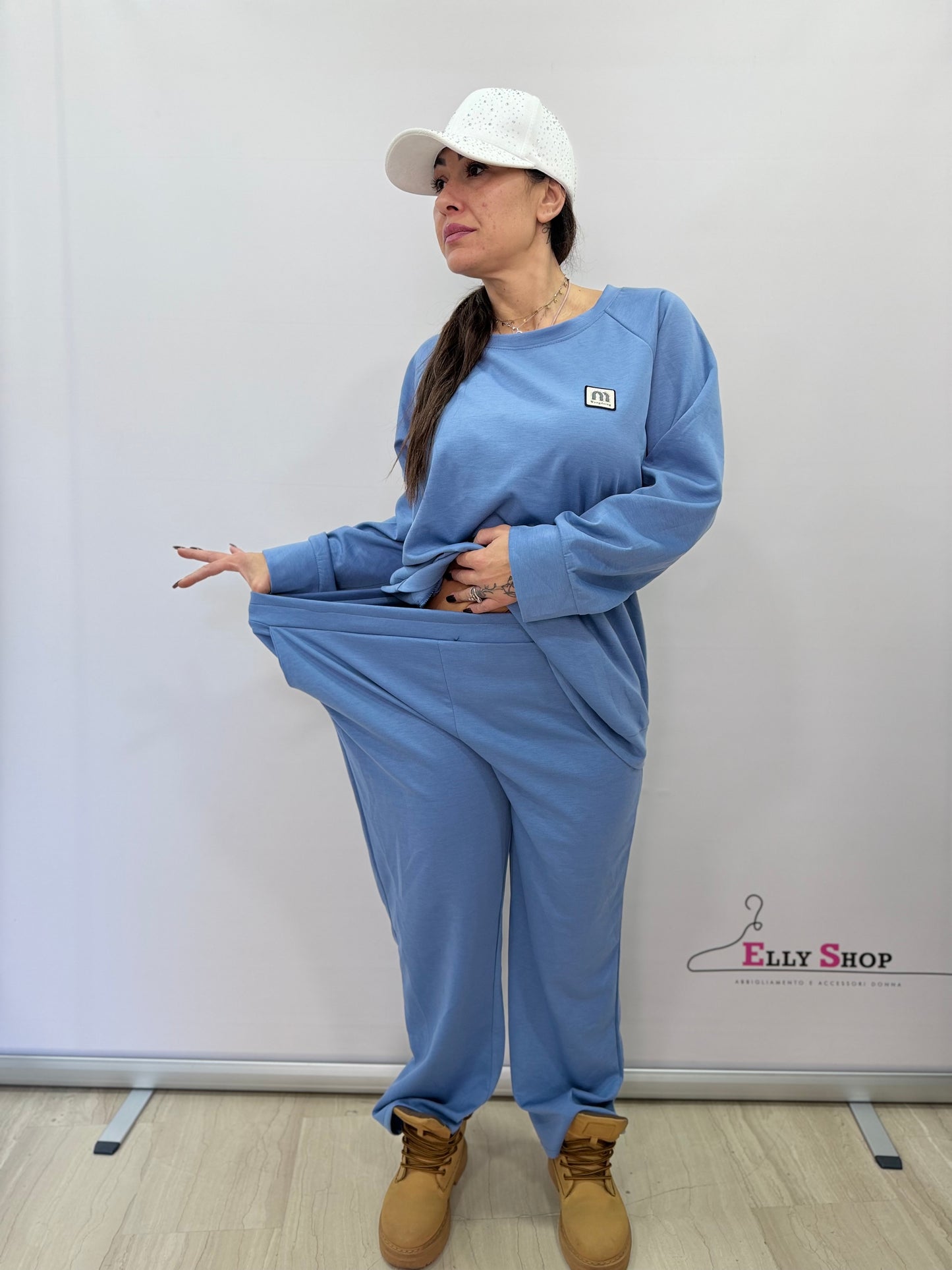 Completo curvy donna due pezzi casual comfort
