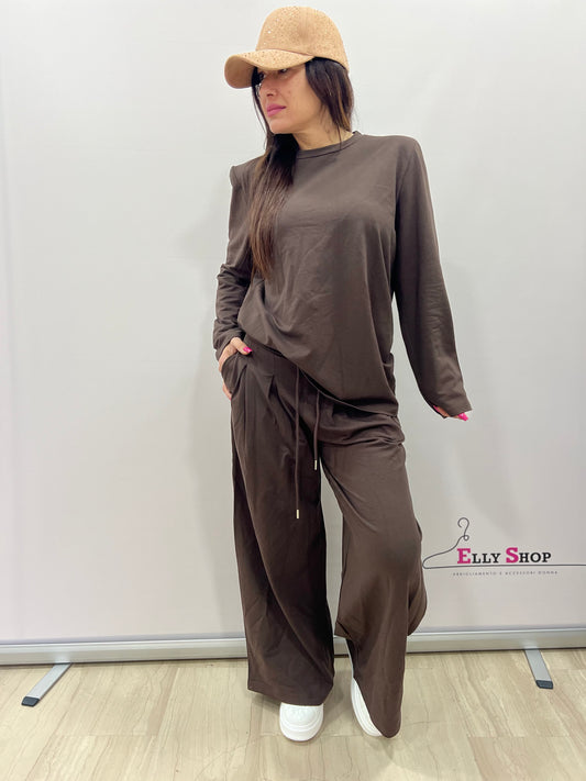 Completo donna palazzo casual morbido