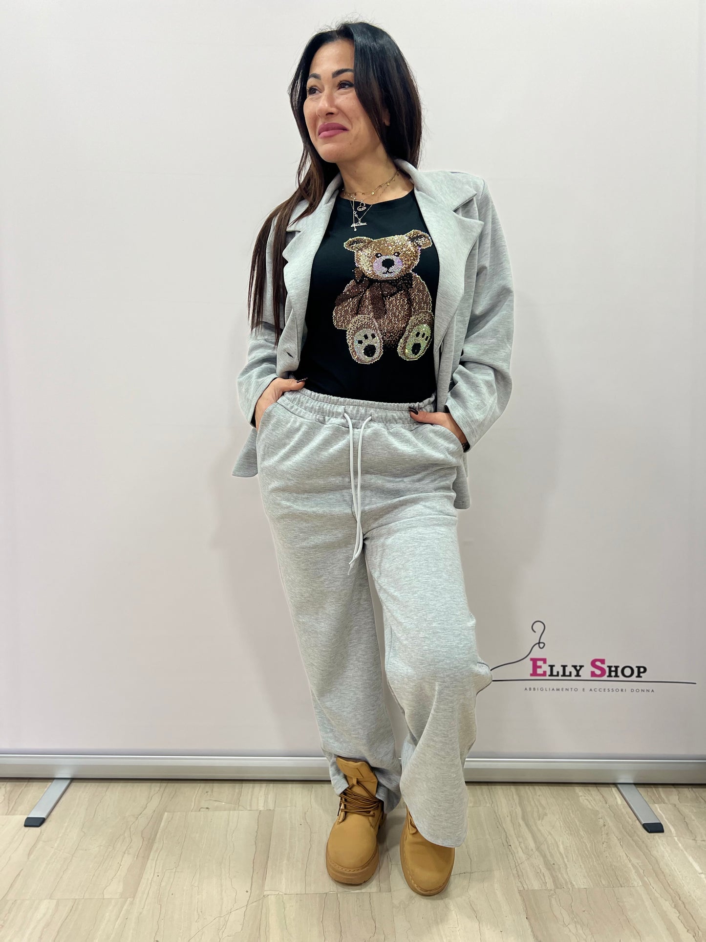 Completo donna blazer e pantalone morbido