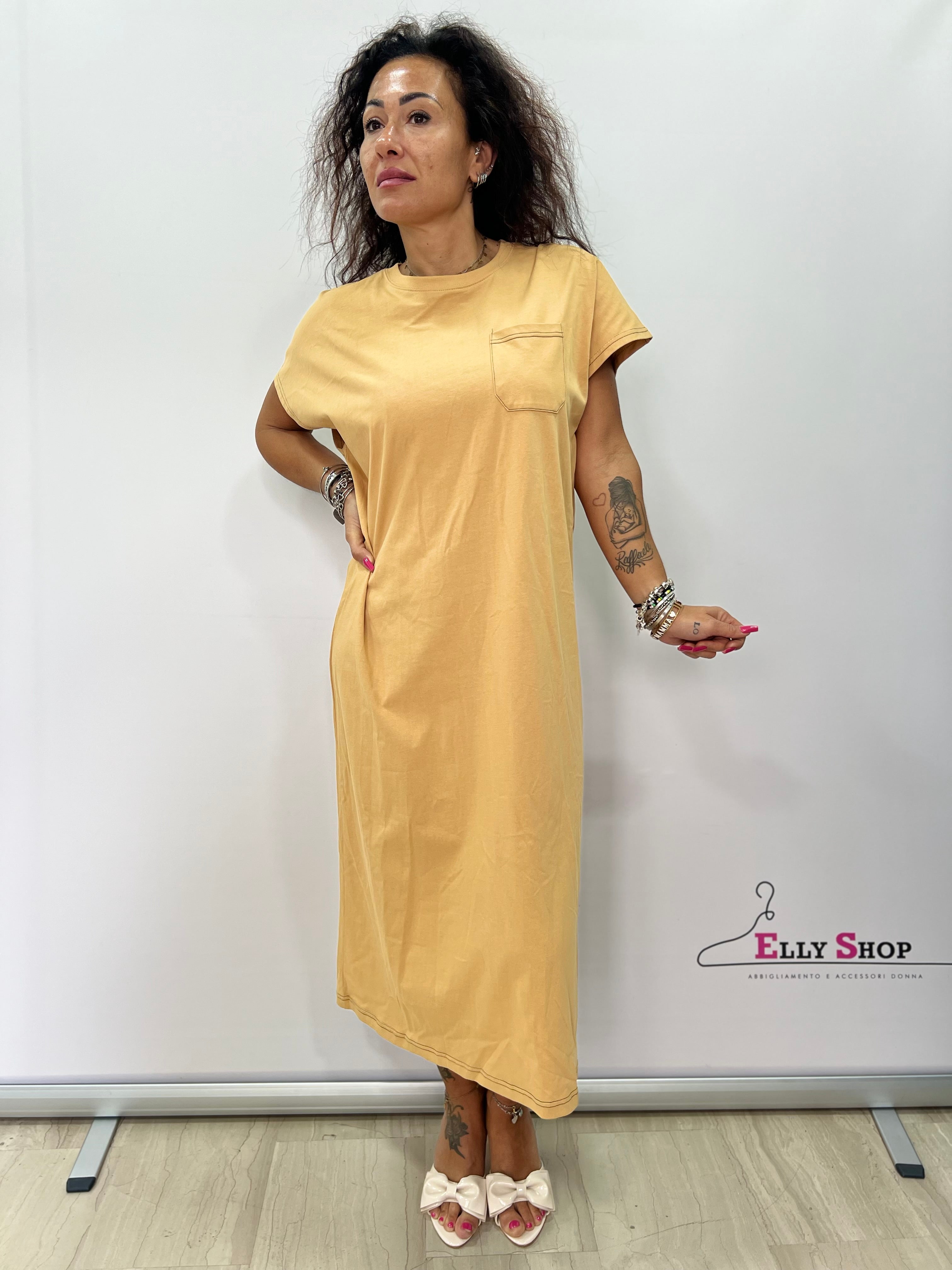 Abito t-shirt midi Good Vibes donna