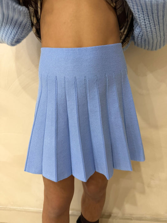 Gonna plissettata bambina polvere