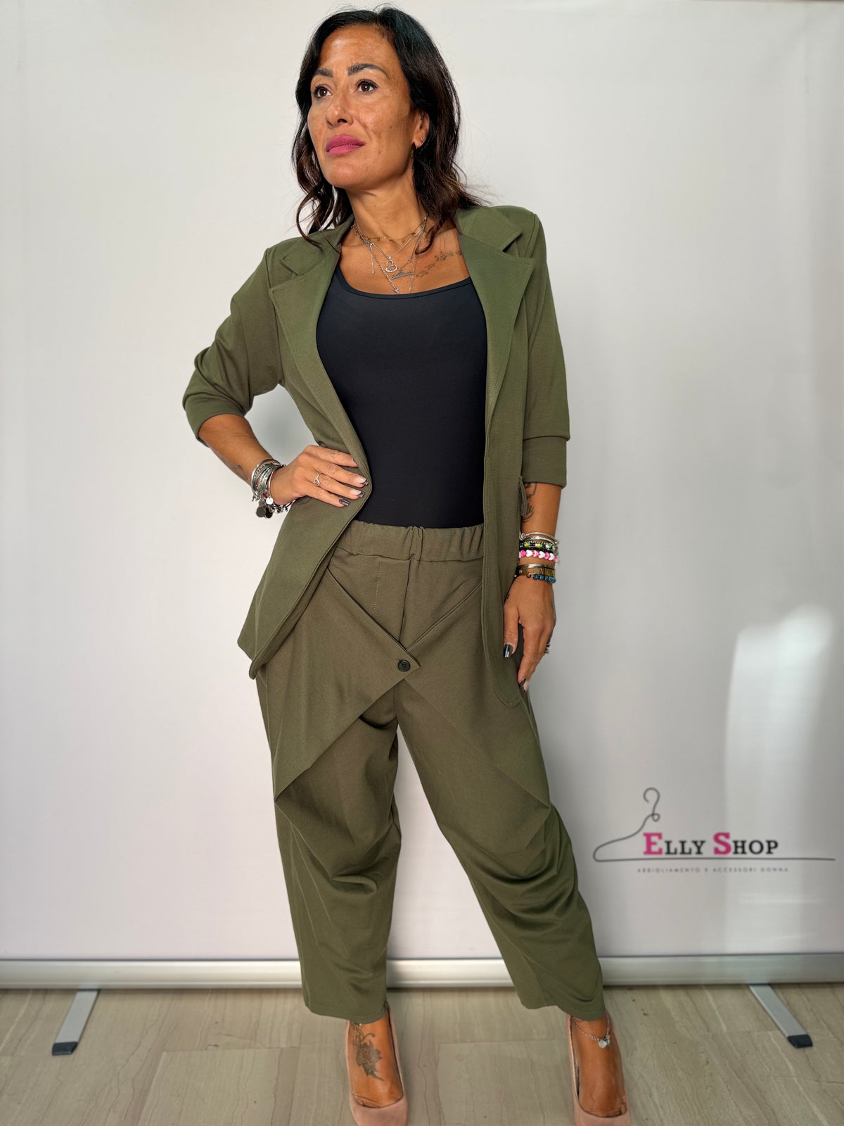 Completo Donna Blazer e Pantalone Asimmetrico – Vestibilità M-XL