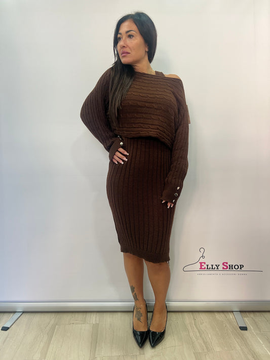 Completo donna vestito e copri spalle