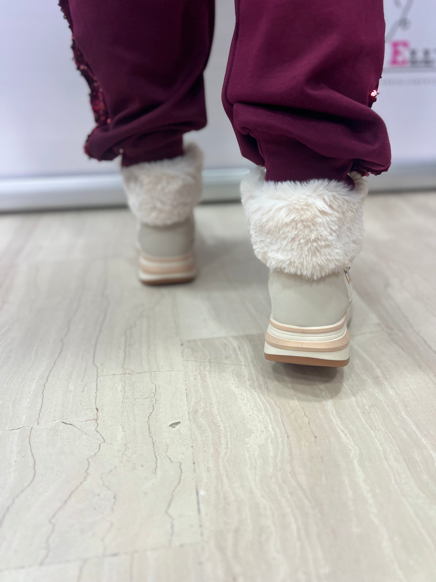 Stivaletti invernali donna con pelliccia