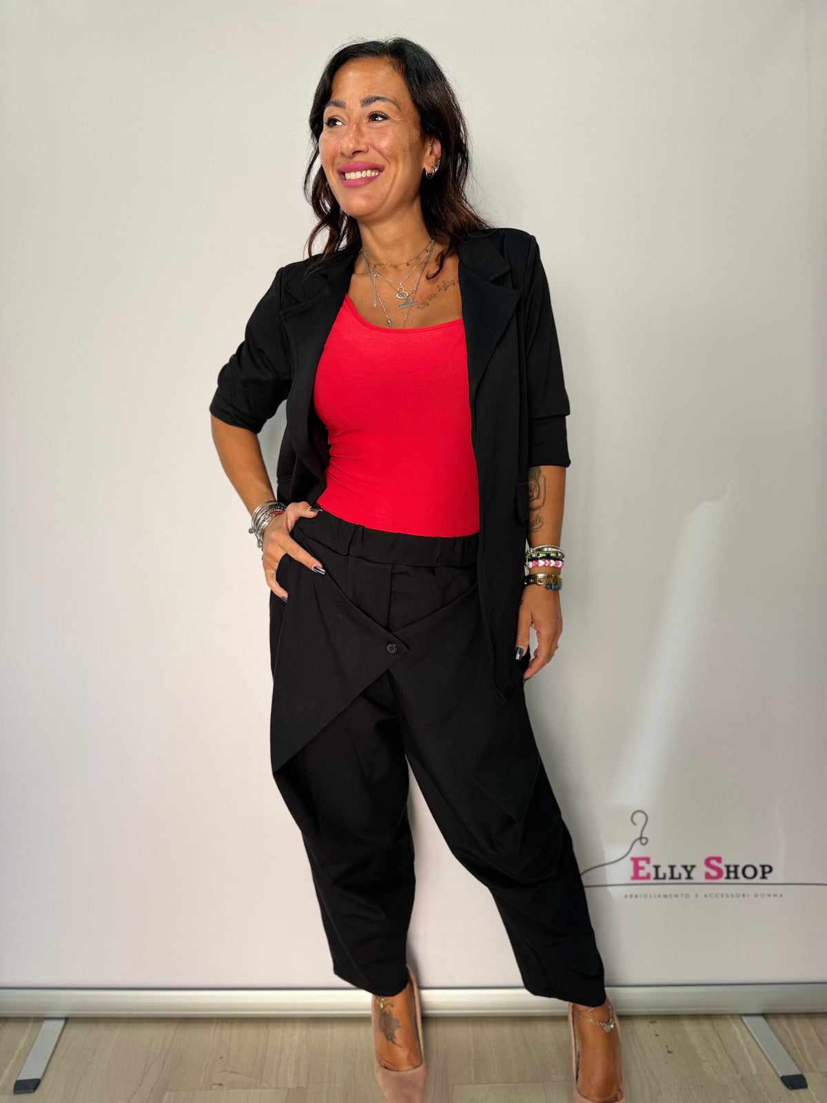 Completo Donna Blazer e Pantalone Asimmetrico – Vestibilità M-XL