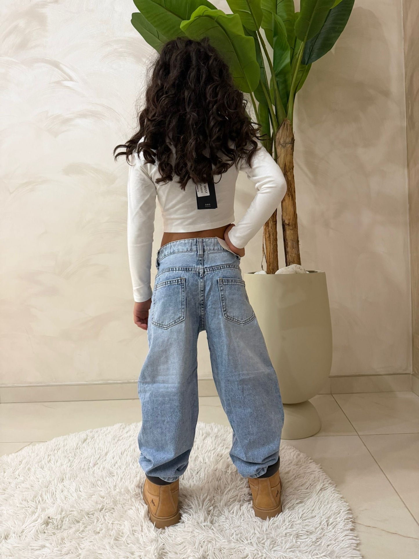 Jeans bambino gamba ampia chiaro e scuro art.st5290