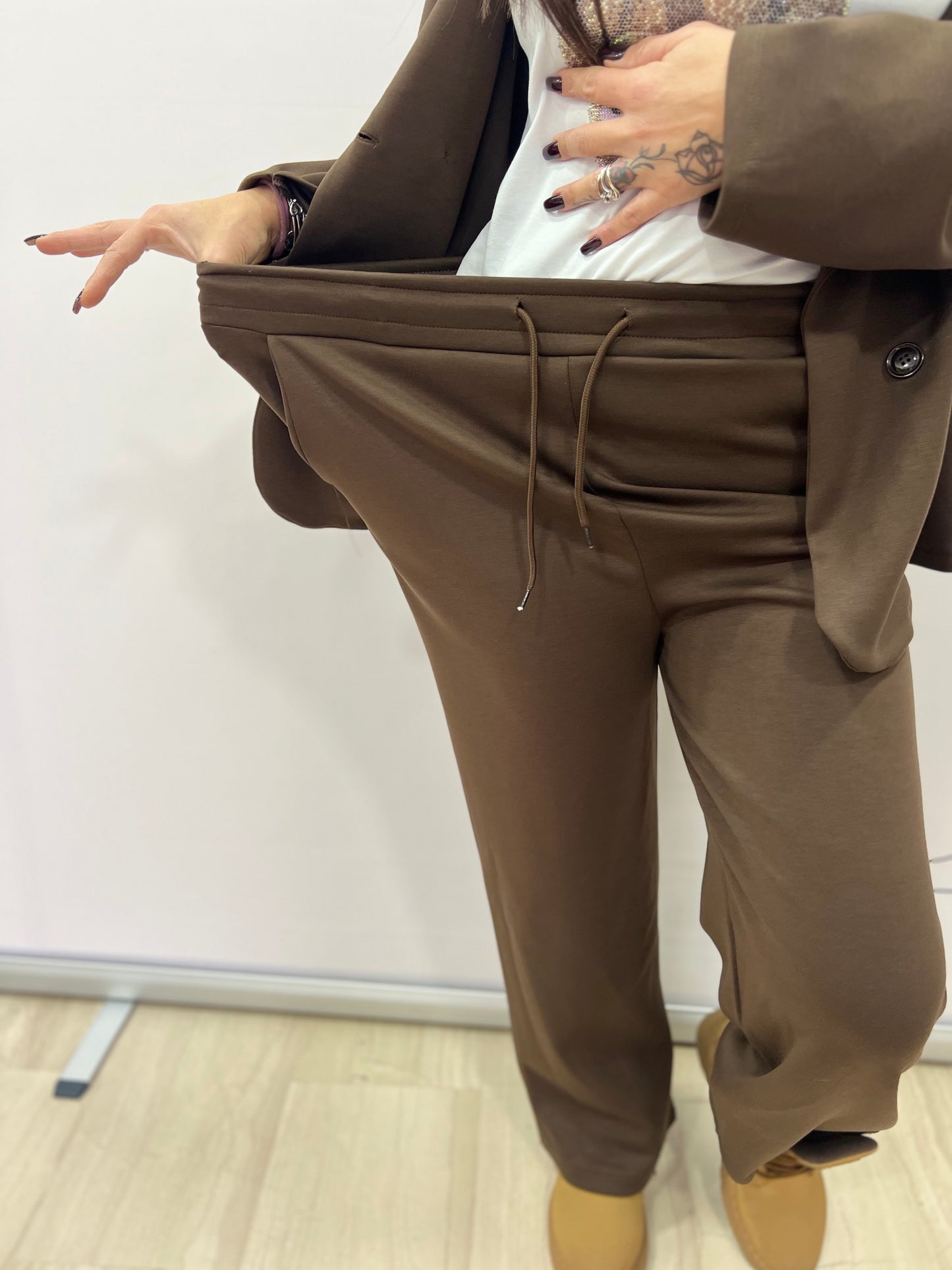 Completo donna blazer e pantalone morbido