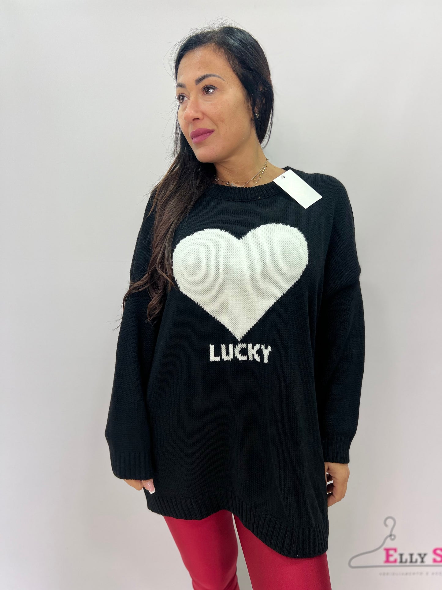 Maglione cuore donna