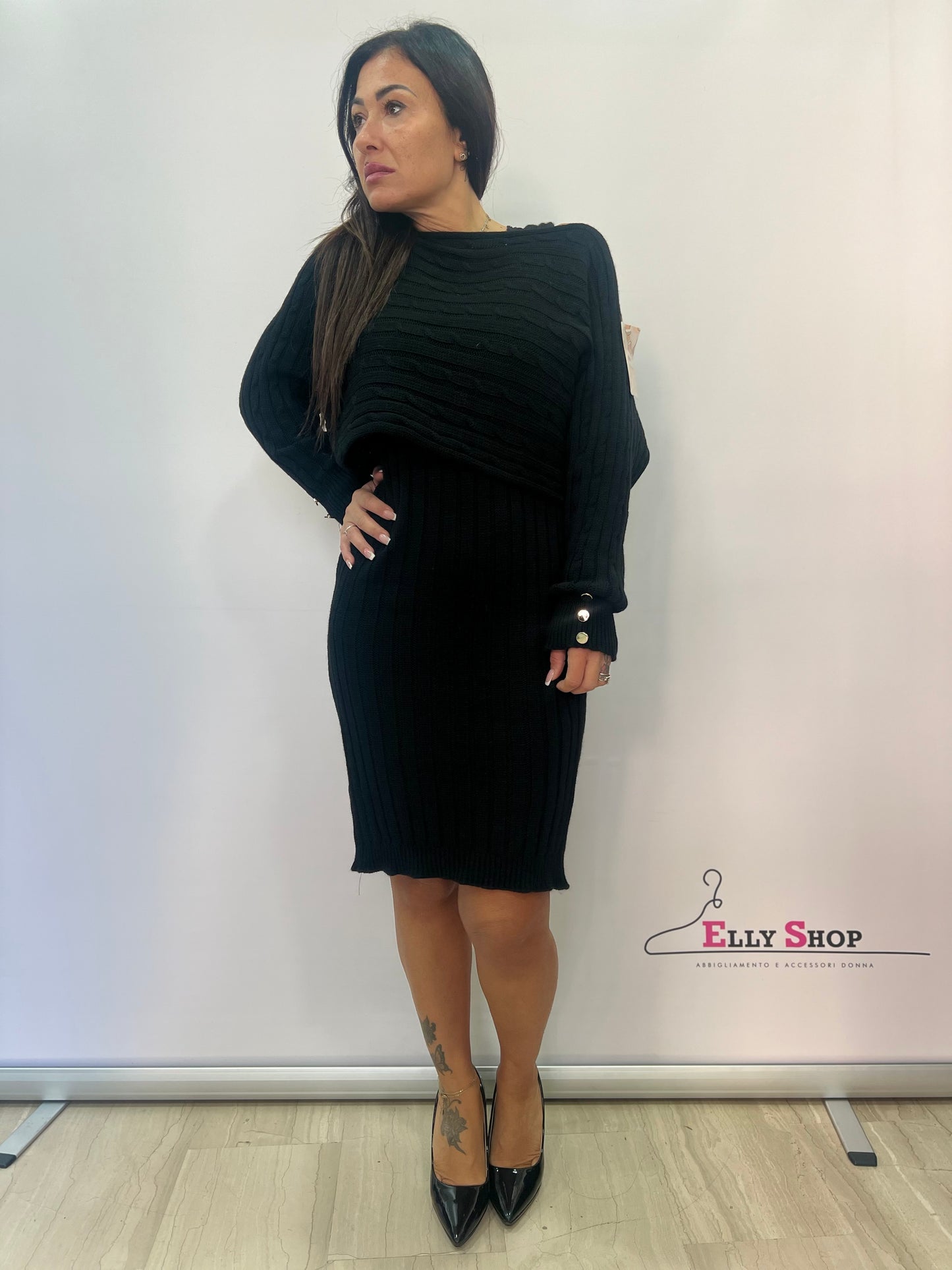 Completo donna vestito e copri spalle