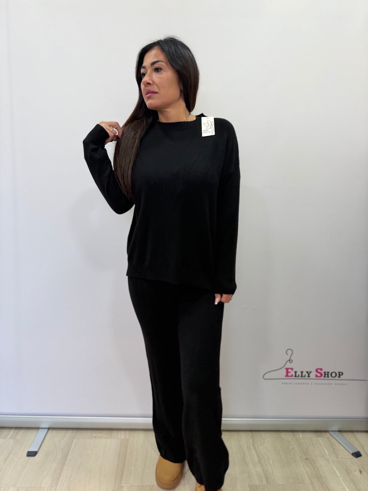 Completo maglia e pantaloni donna invernale
