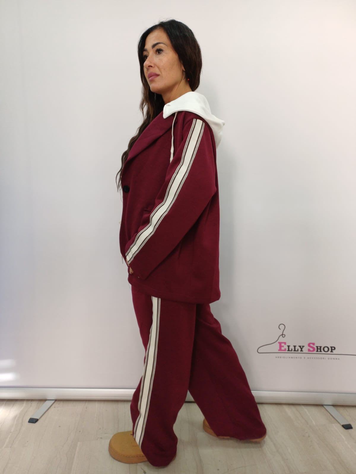 Completo donna casual con cappuccio