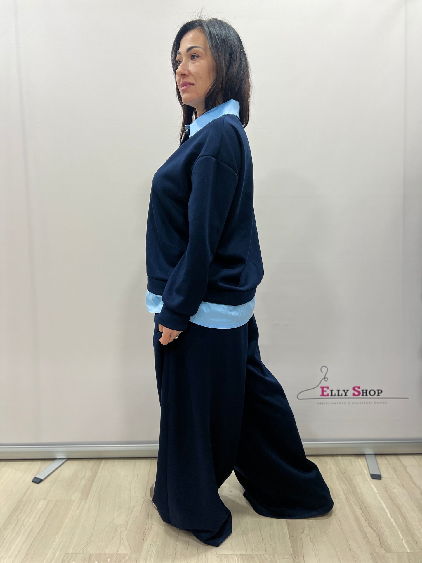 Completo donna curvy due pezzi casual chic