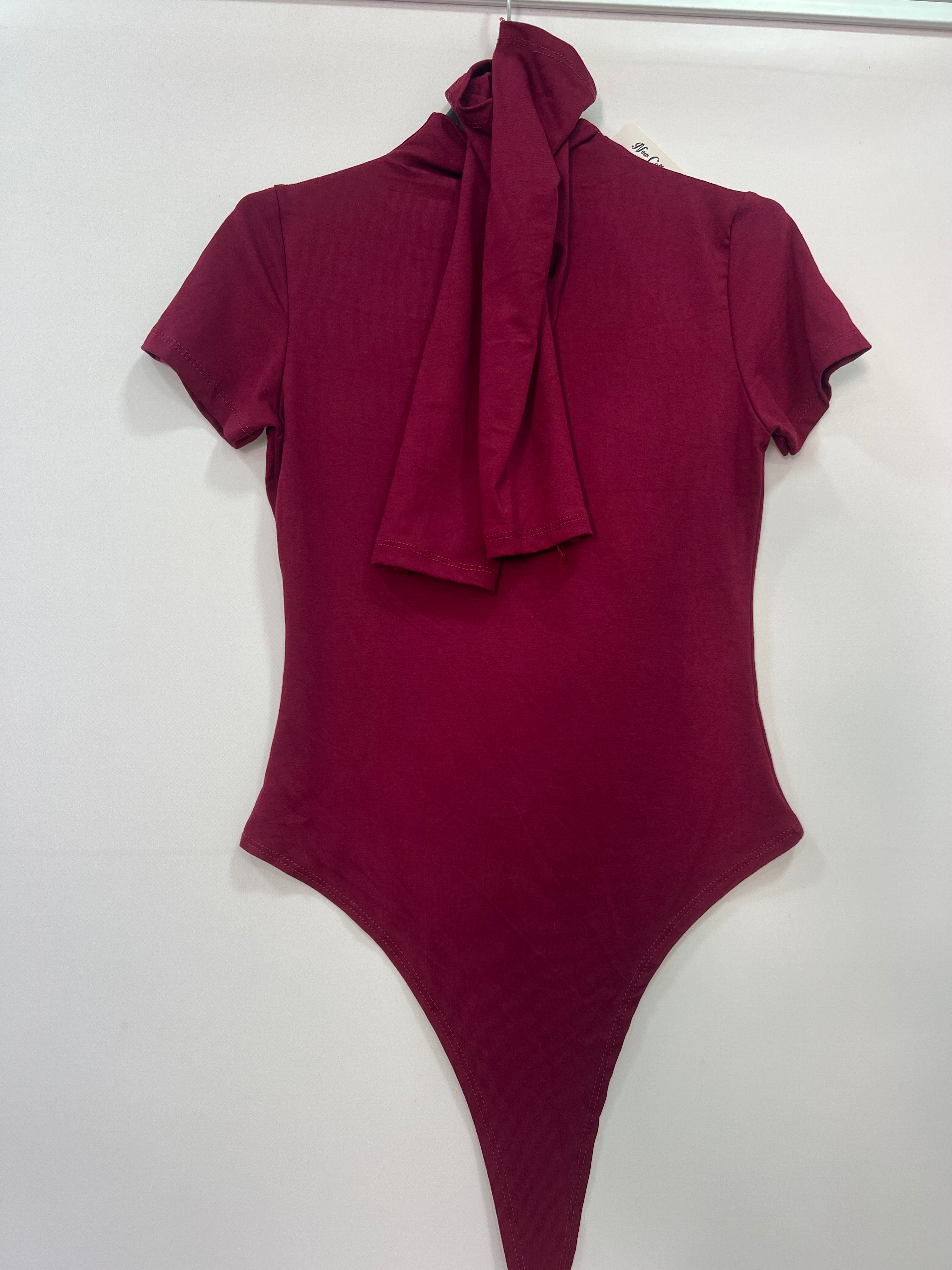 Body donna collo alto e manicotti