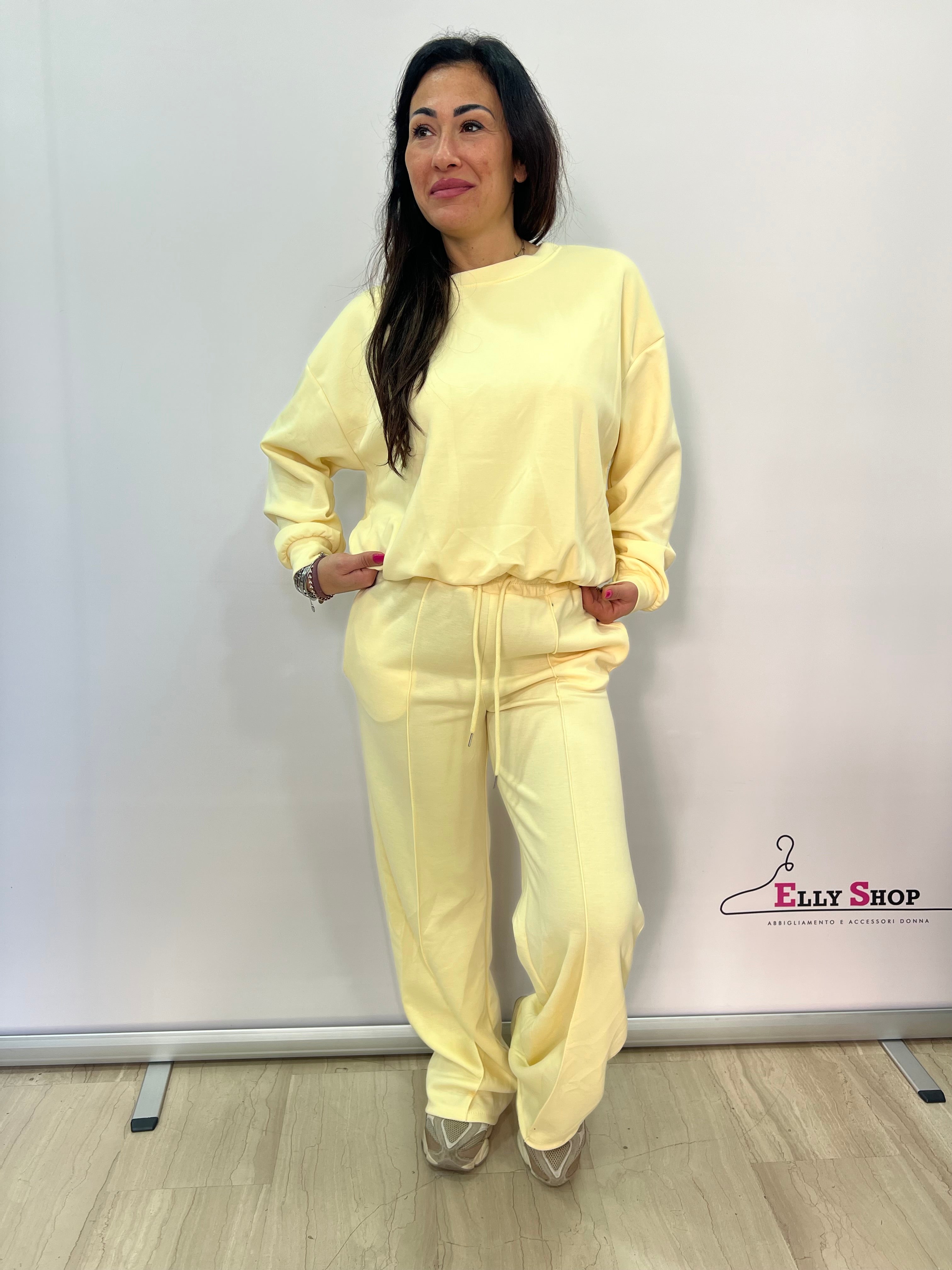 Completo tuta donna casual due pezzi comfort