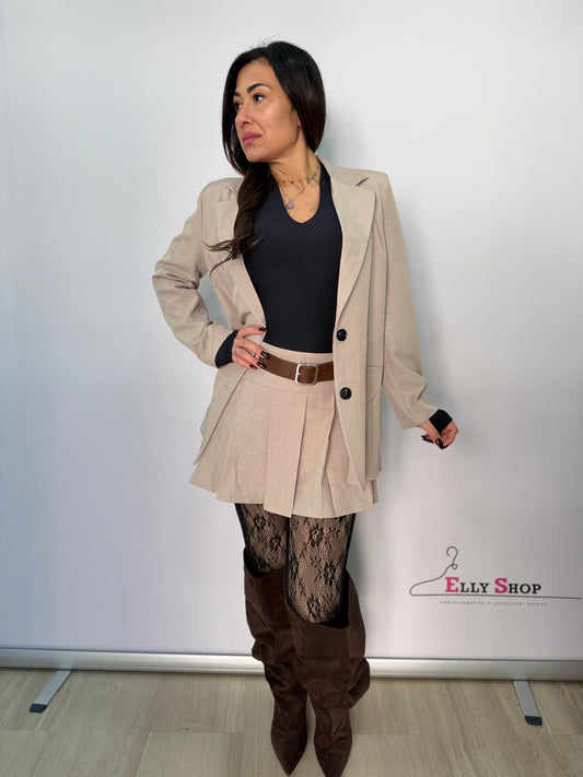 Completo donna blazer e gonna pantalone
