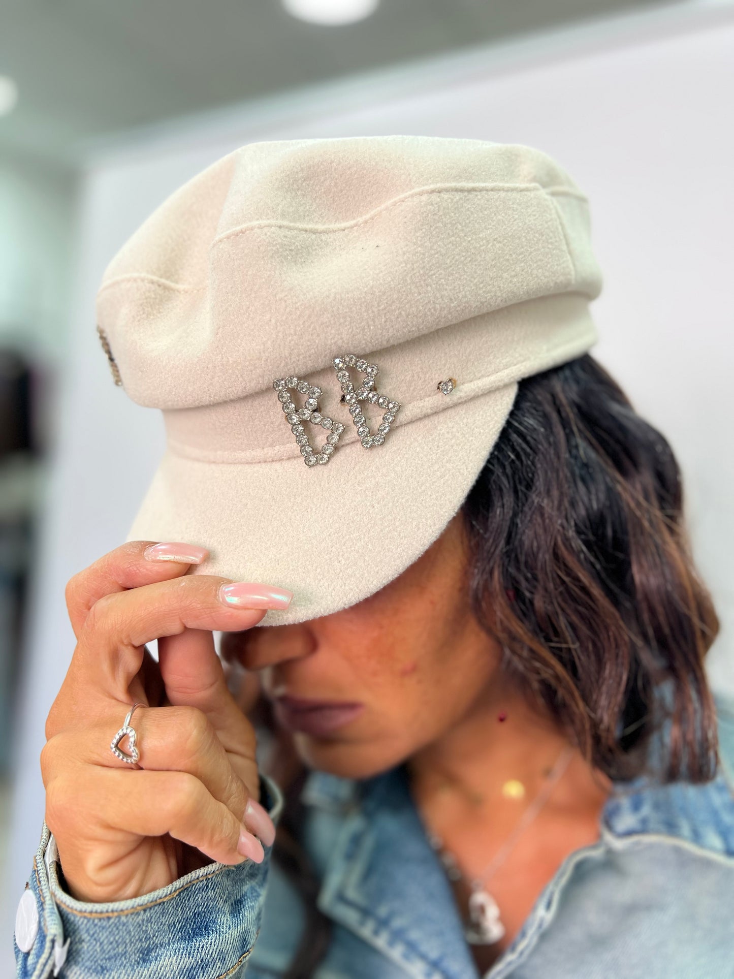 Cappello con Swarovski