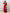 Abito lungo rosso elegante da cerimonia
