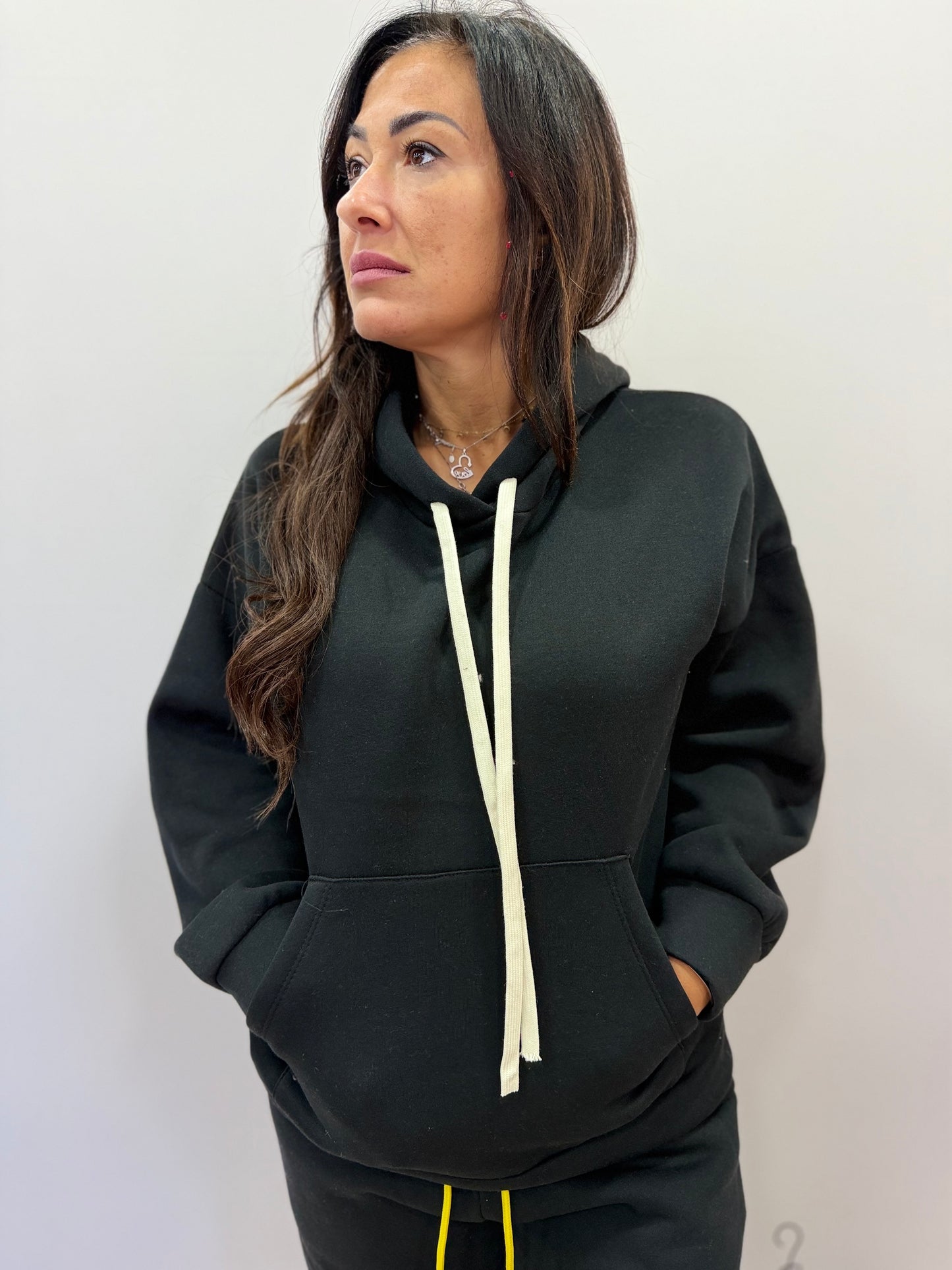 Felpa con cappuccio donna casual autunno inverno