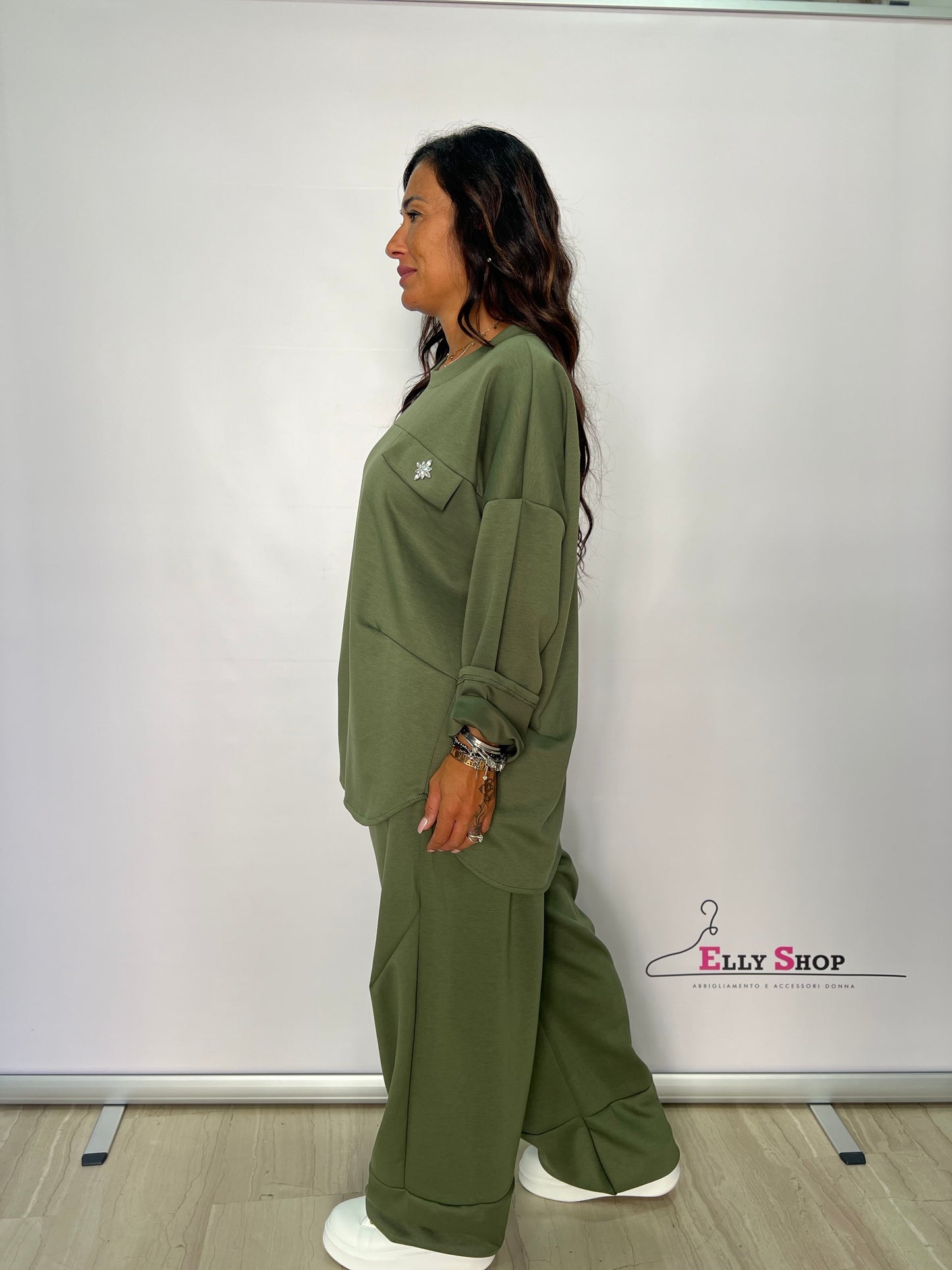 Completo tuta curvy con swarovski