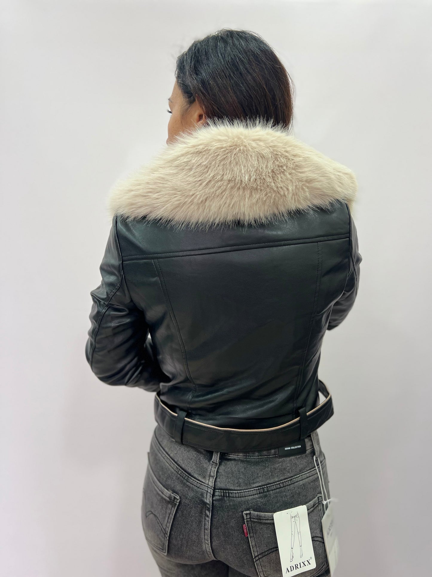 Chiodo donna con pelliccia removibile