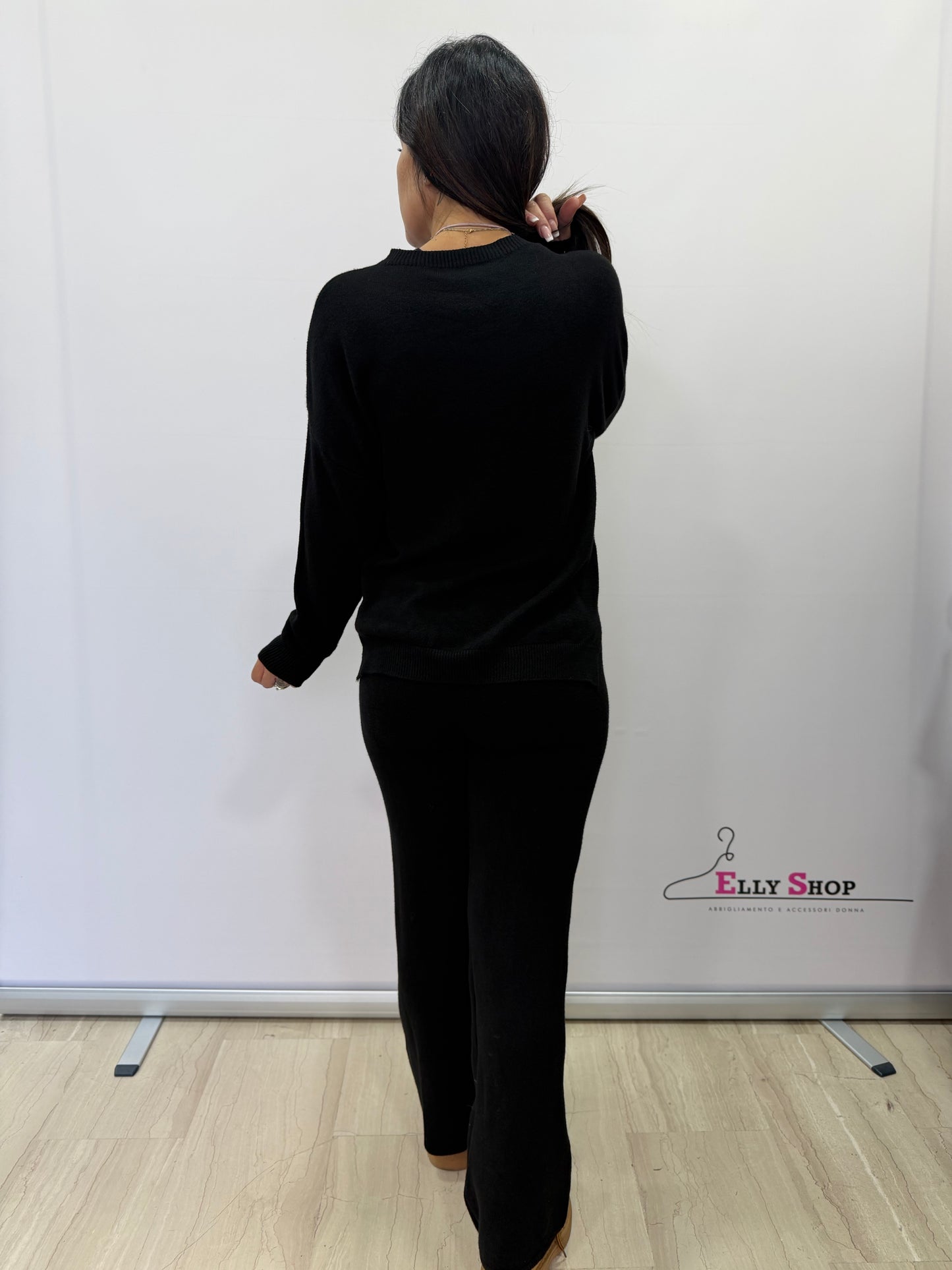 Completo maglia e pantaloni donna invernale