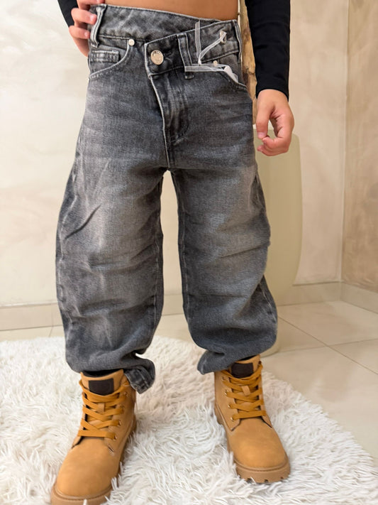 Jeans bambino gamba ampia chiaro e scuro art.st5290